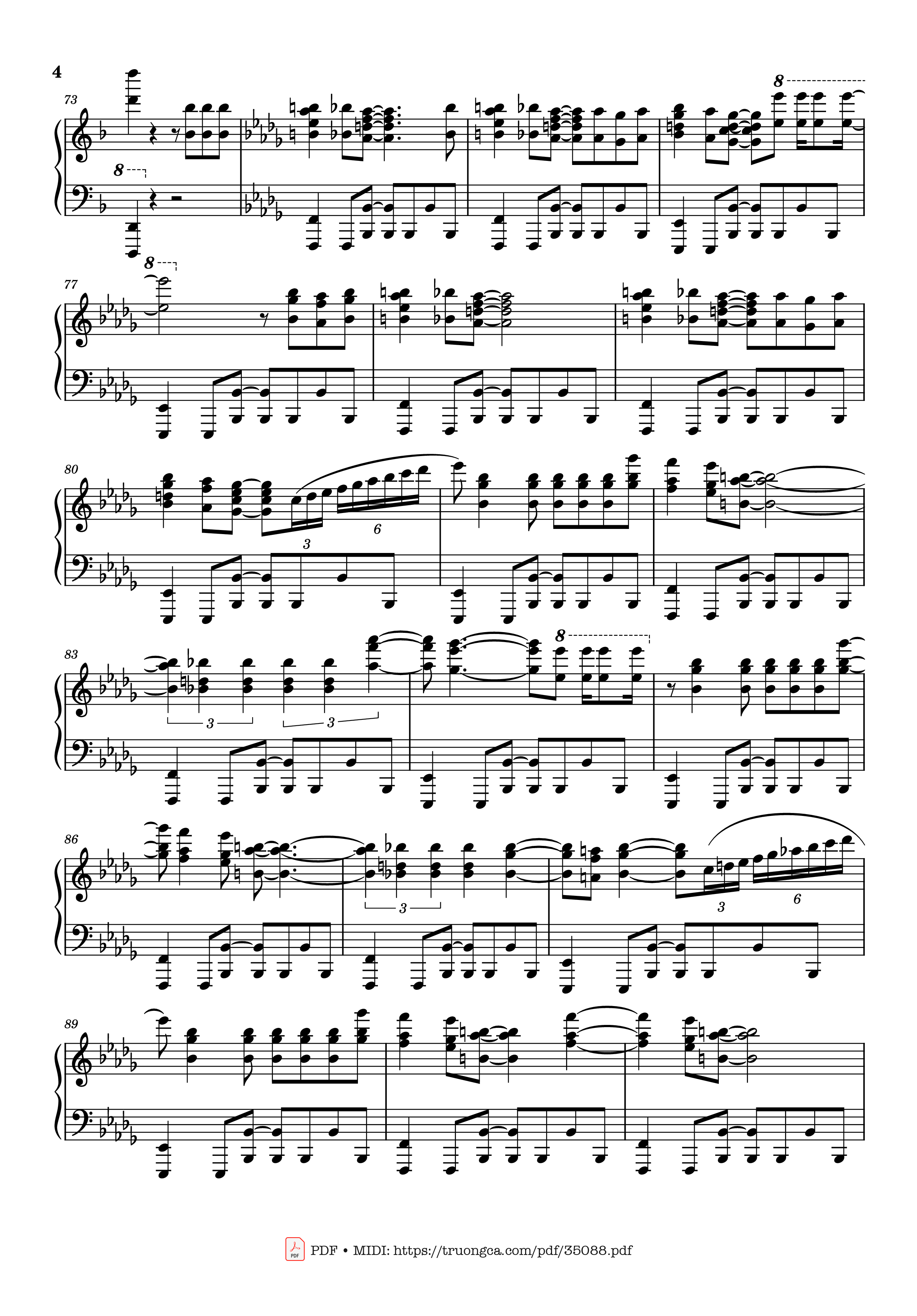 Trang 4 của Sheet nhạc PDF Piano bài hát Sway Piano - Dean Martin