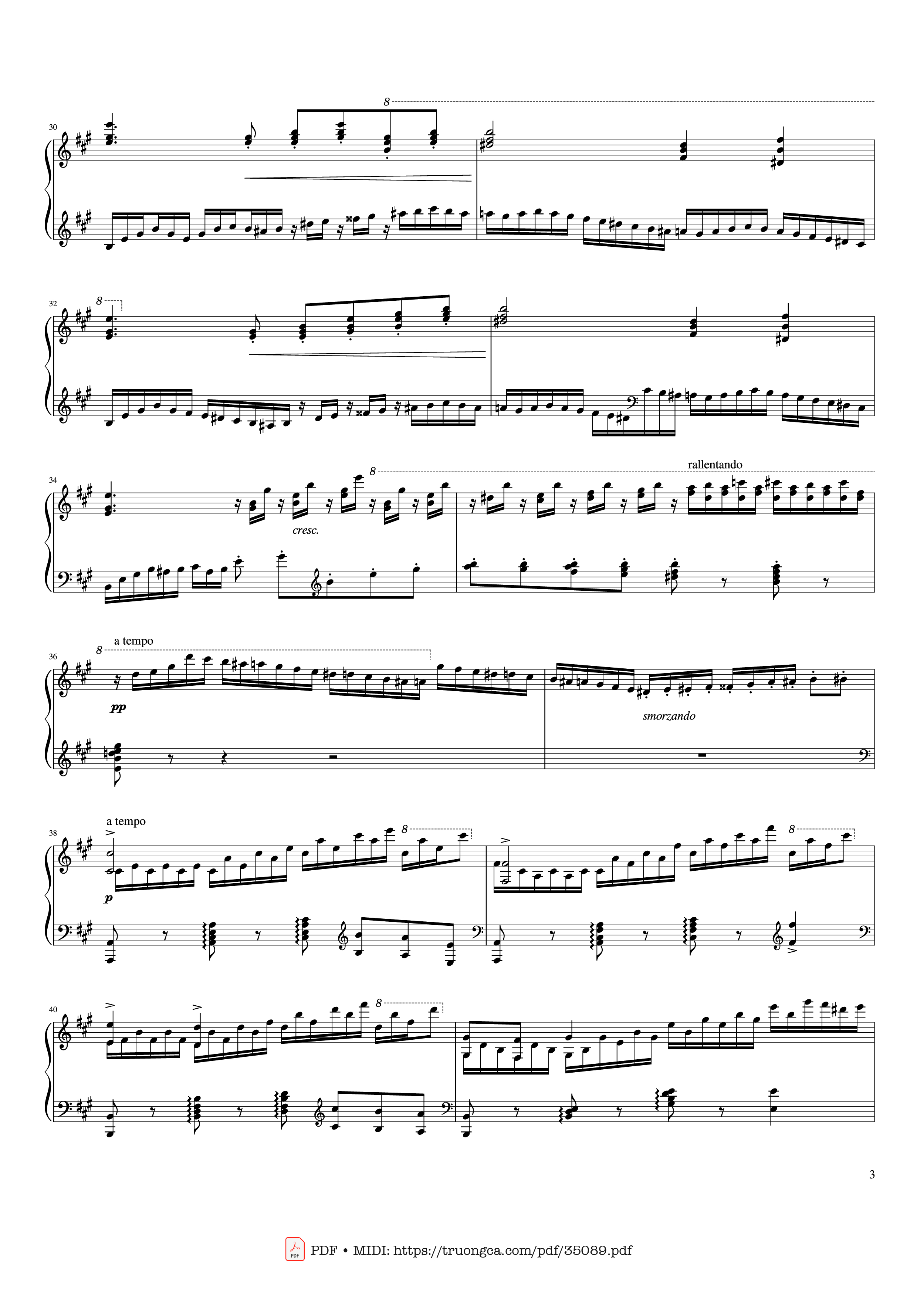 Trang 3 của Sheet nhạc PDF Piano bài hát Hymne à Sainte Cécile Piano Solo - Franz Liszt