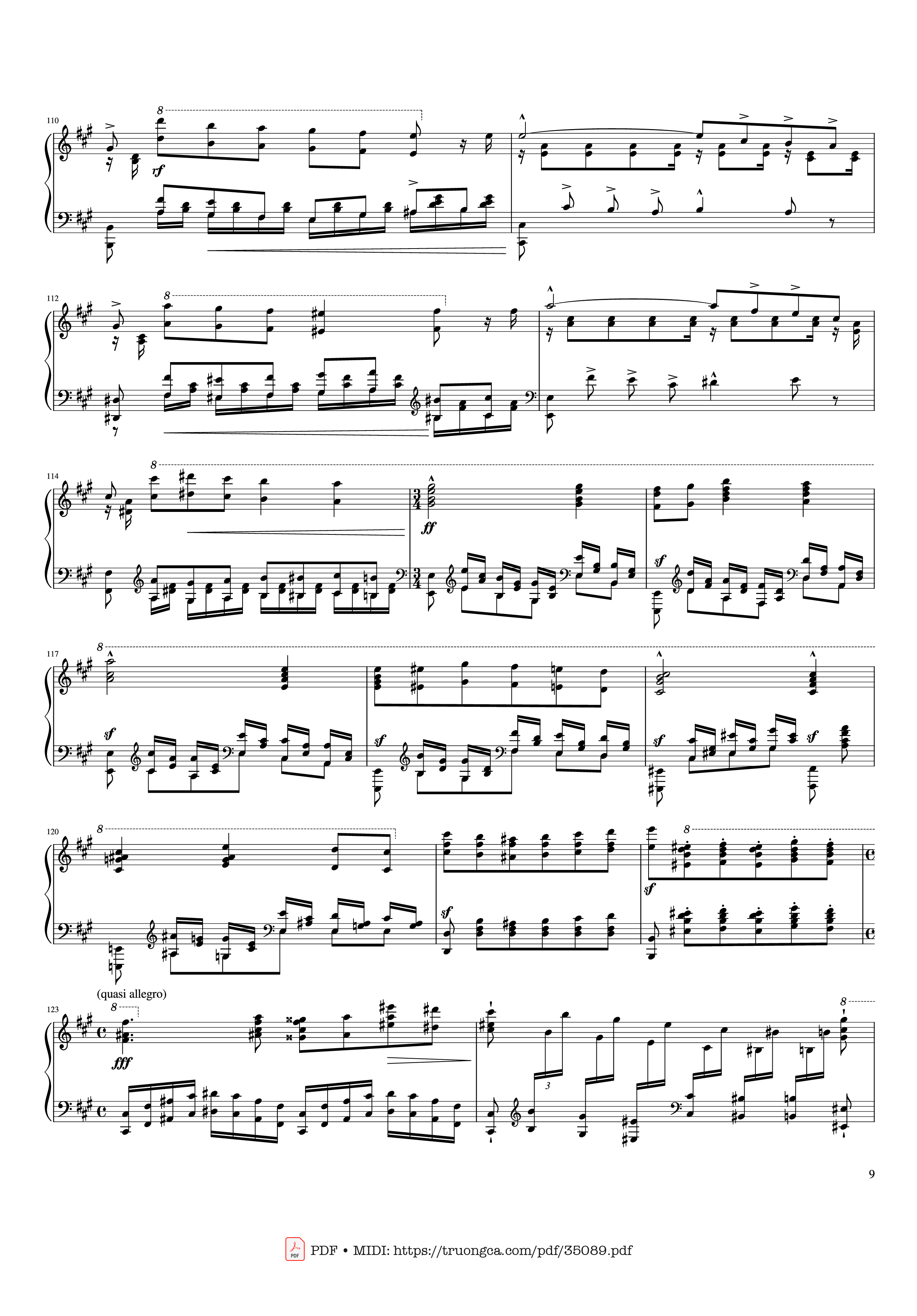 Trang 9 của Sheet nhạc PDF Piano bài hát Hymne à Sainte Cécile Piano Solo - Franz Liszt