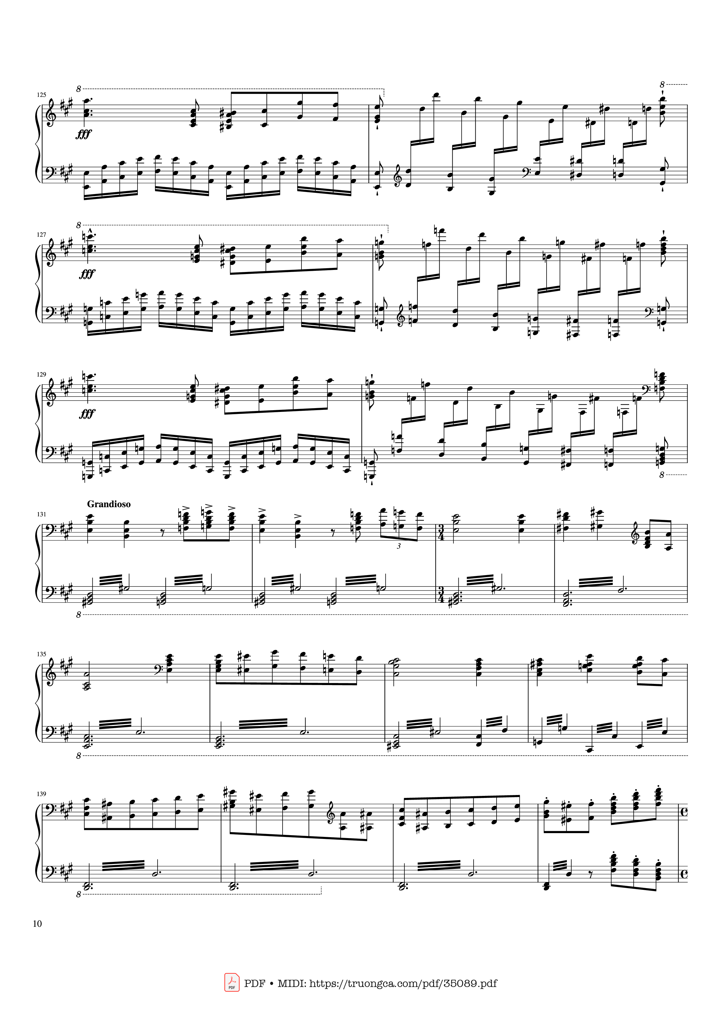 Trang 10 của Sheet nhạc PDF Piano bài hát Hymne à Sainte Cécile Piano Solo - Franz Liszt