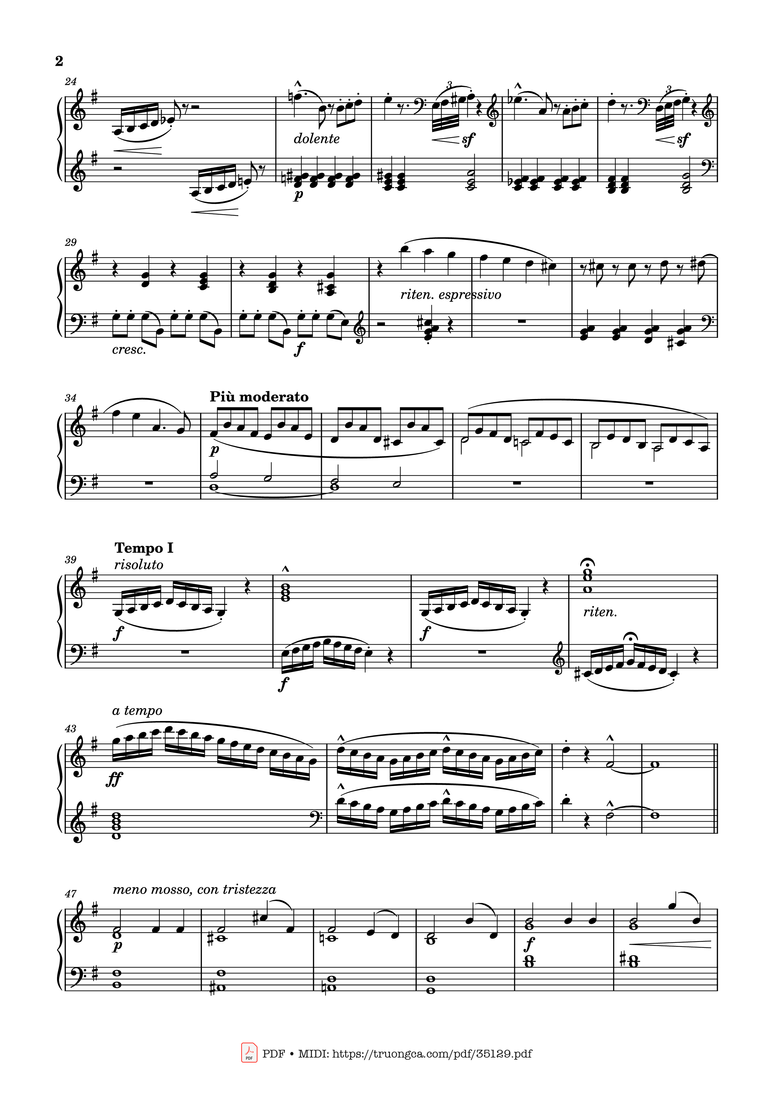 Trang 2 của Sheet nhạc PDF Piano bài hát Étude No. 24 in G Major Piano - Stephen Heller