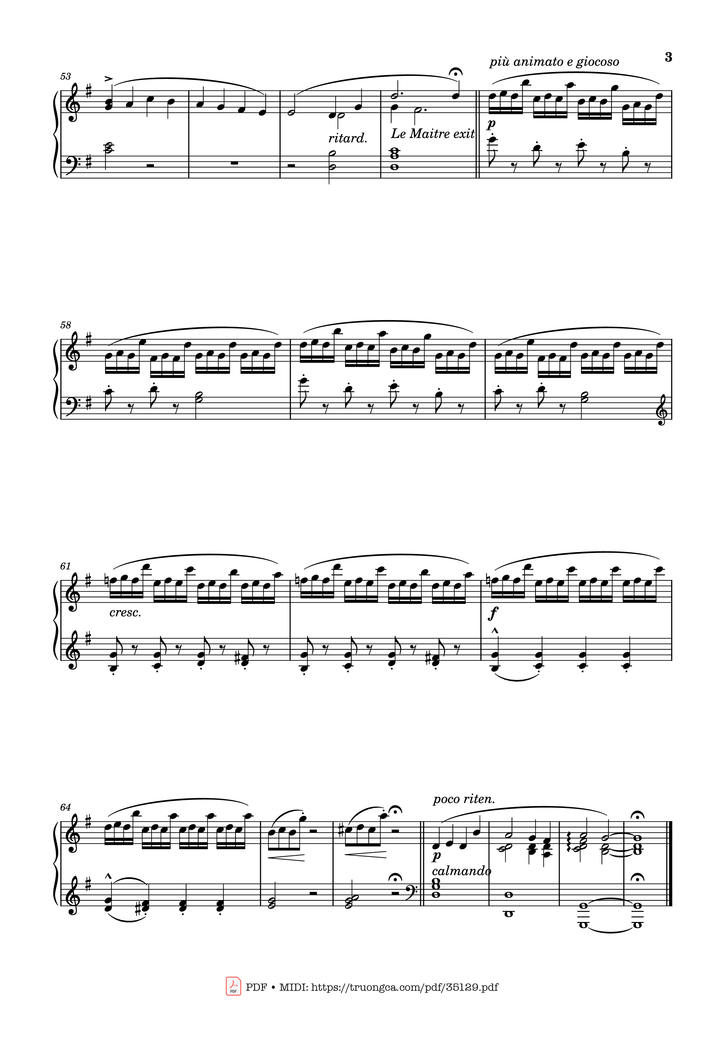 Trang 3 của Sheet nhạc PDF Piano bài hát Étude No. 24 in G Major Piano - Stephen Heller