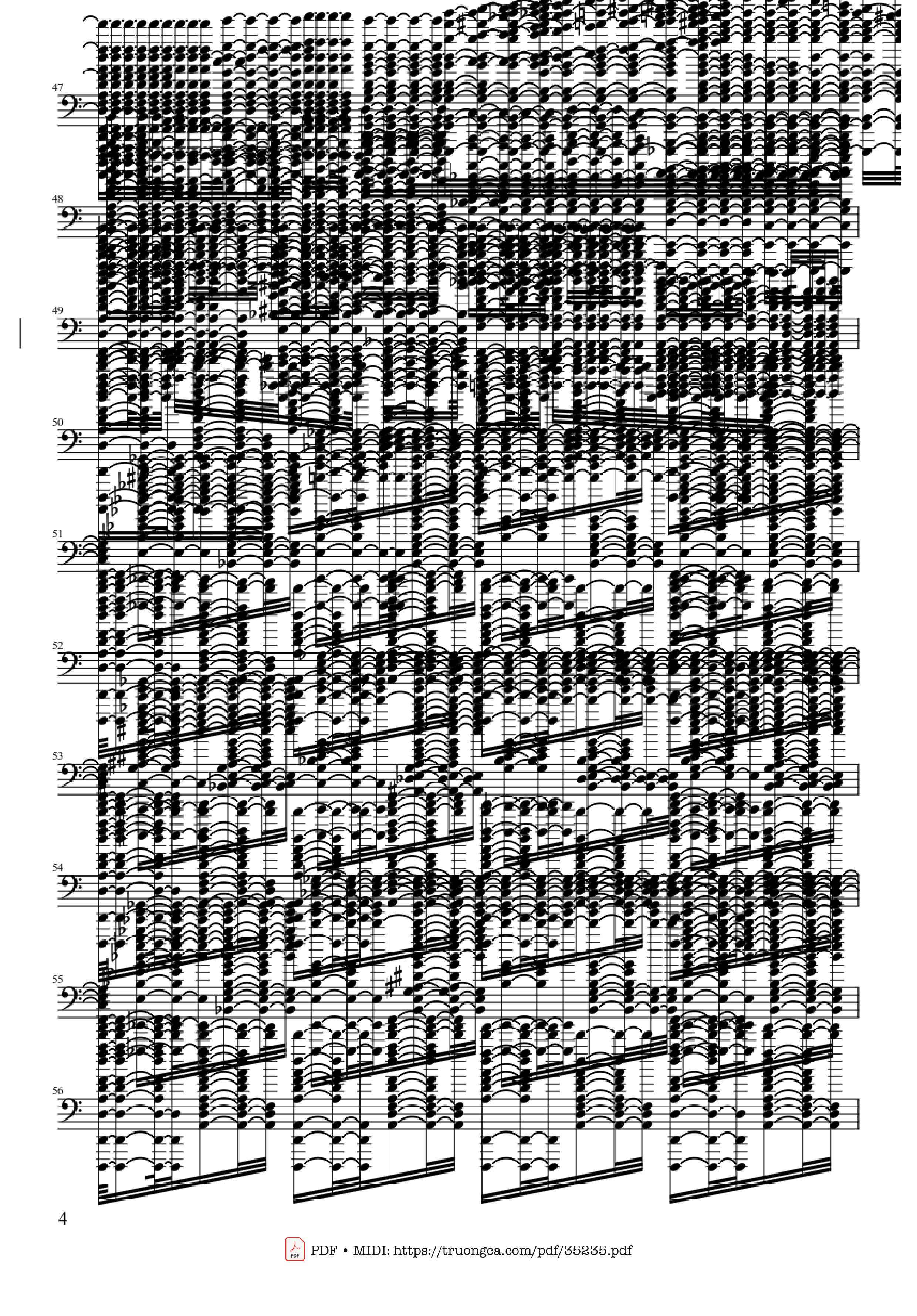 Trang 4 của Sheet nhạc PDF Piano bài hát U.N. Owen Was Her? - Death Waltz - Touhou