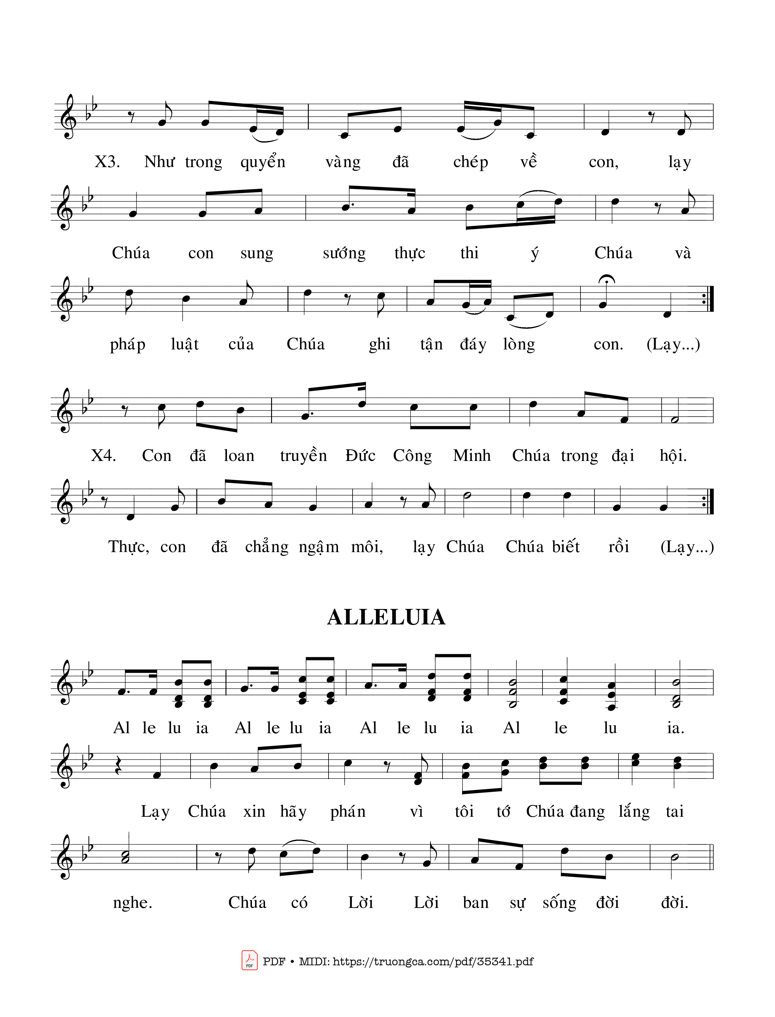 Trang 2 của Sheet nhạc PDF bài hát Thánh Vịnh 39, Chúa Nhật 2A Thường Niên - Cao Huy Hoàng