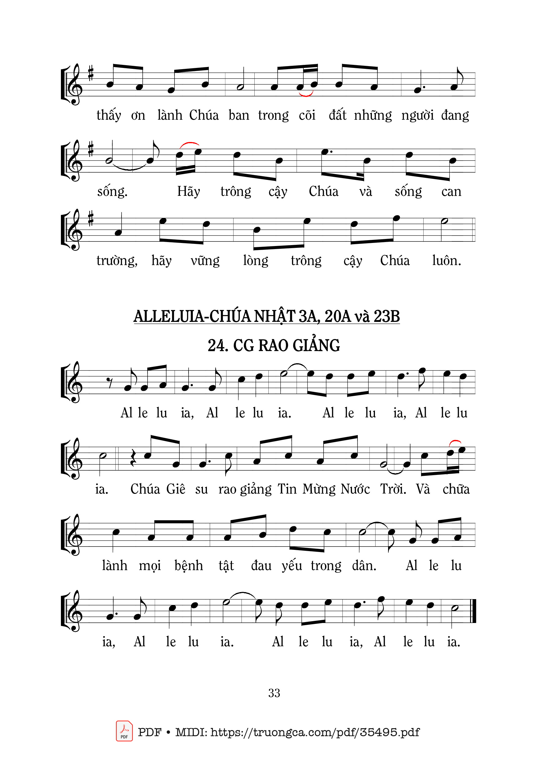 Trang 2 của Sheet nhạc PDF bài hát Thánh Vịnh 26, Chúa Là Ánh Sáng 1 - Mi Trầm