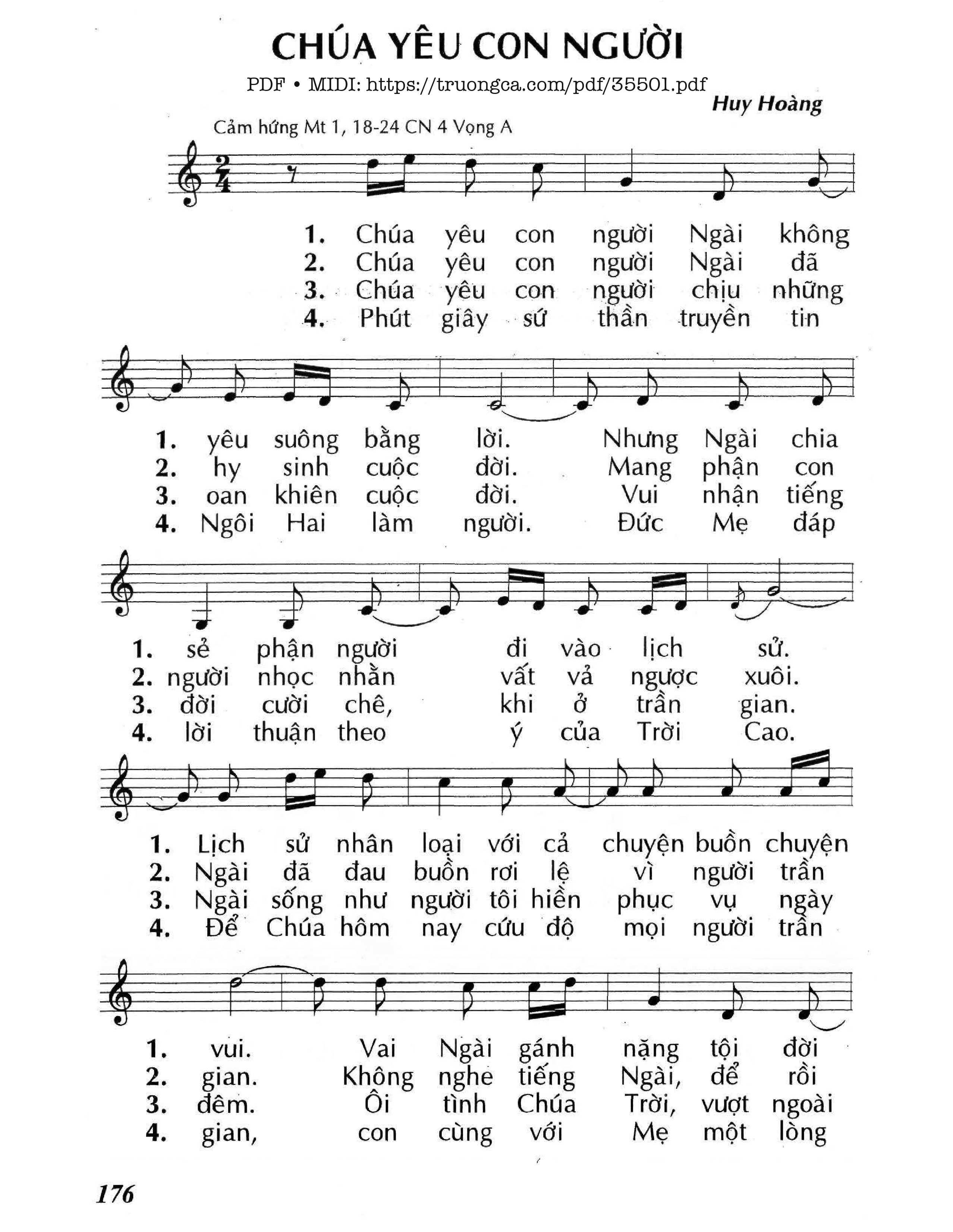 Chúa yêu con người Ngài không yêu suông bằng lời, Trang 1