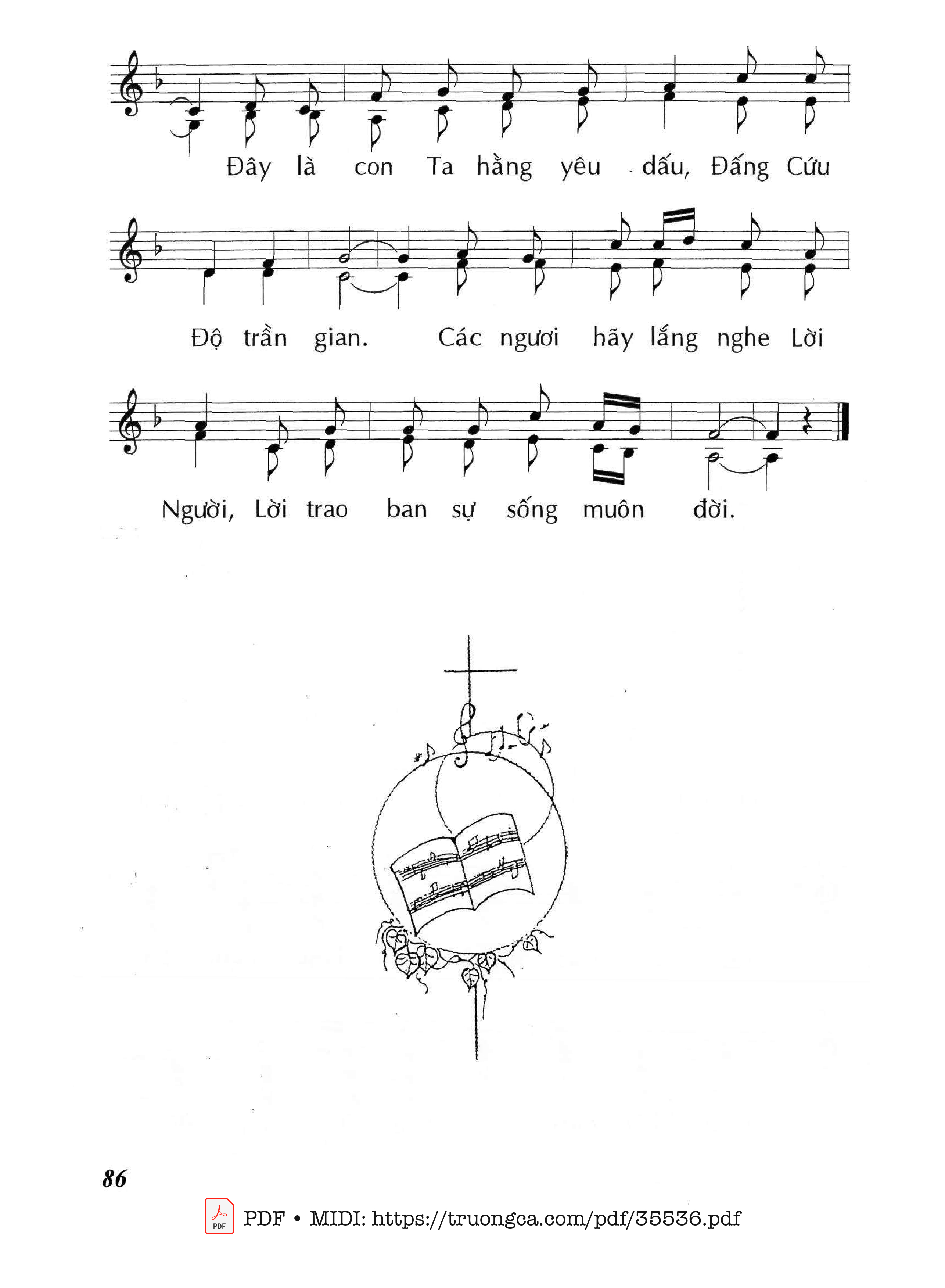 Trang 3 của Sheet nhạc PDF bài hát Hãy Nghe Lời Chúa - Lm - Huy Hoàng