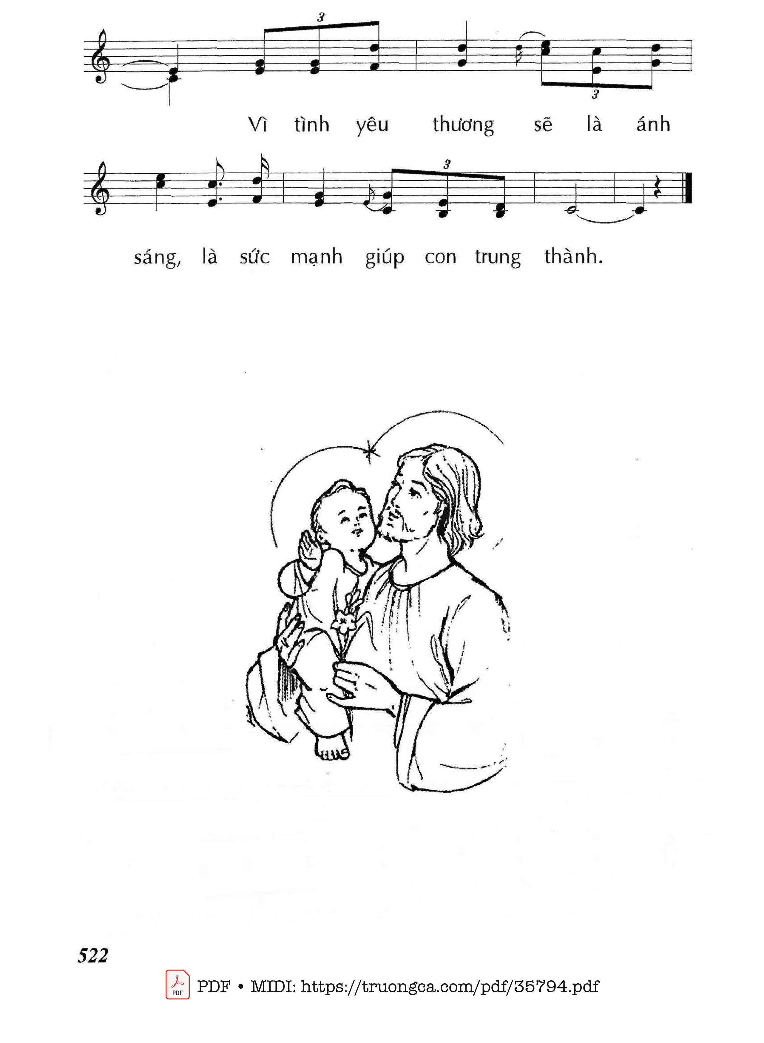 Trang 3 của Sheet nhạc PDF bài hát Khi Con Yêu Chúa - Huy Hoàng