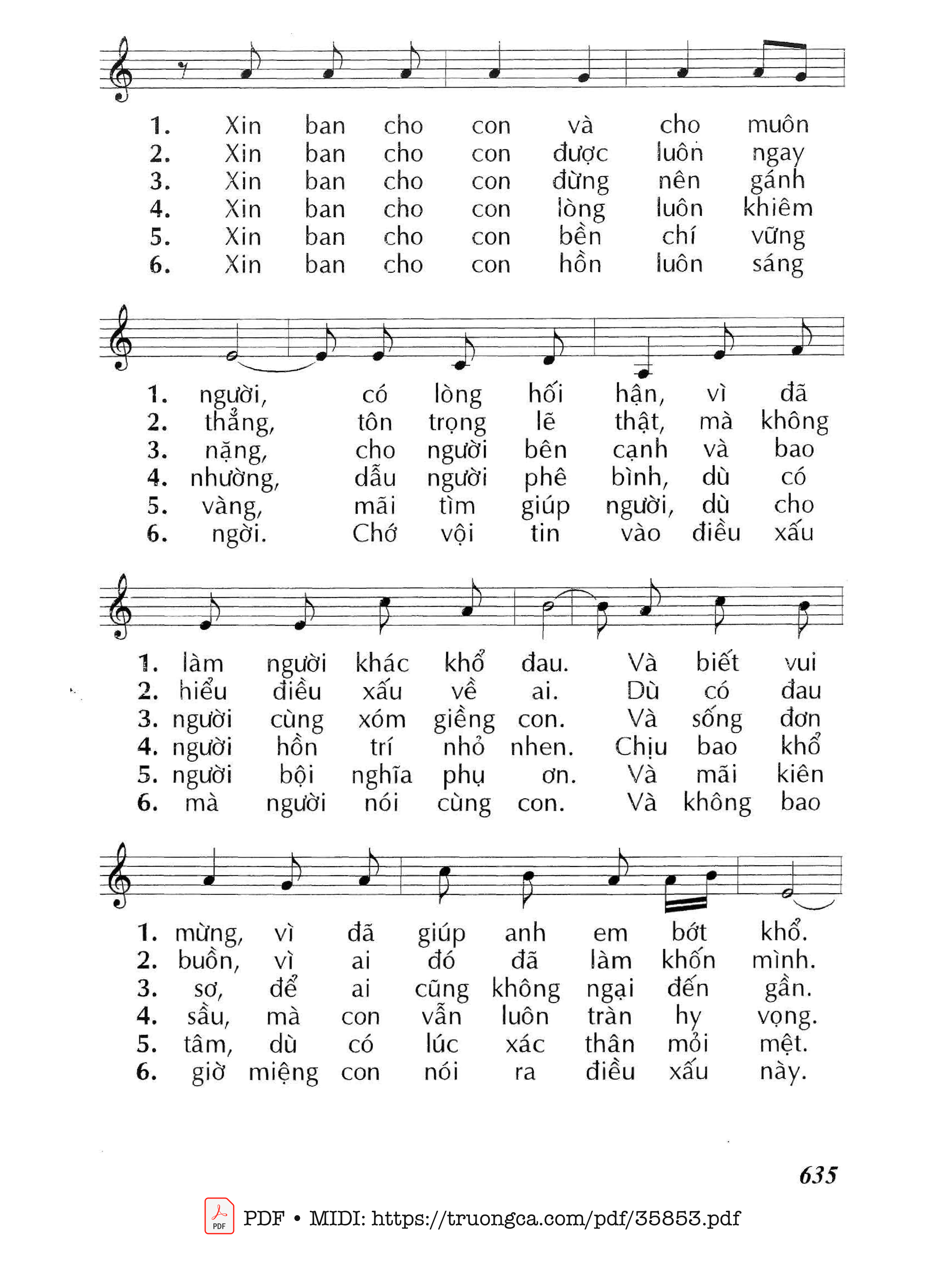Trang 2 của Sheet nhạc PDF bài hát Xin Đức Tin Bén Nhạy - Huy Hoàng