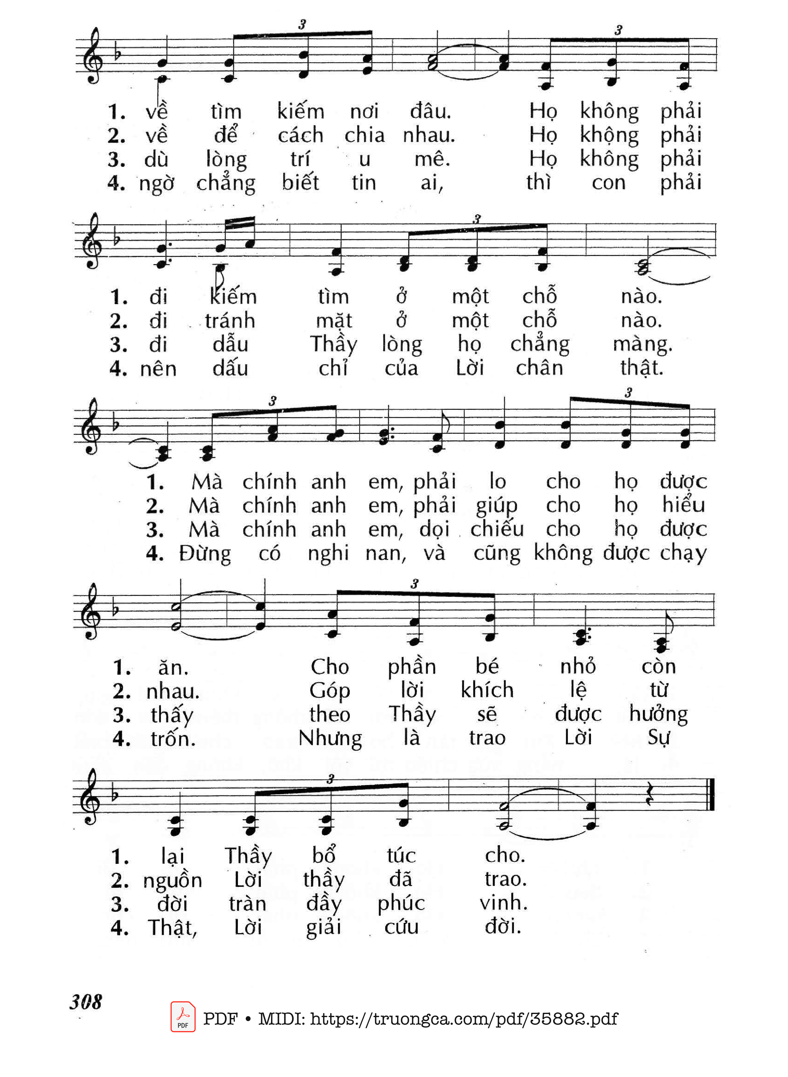 Trang 2 của Sheet nhạc PDF bài hát Nơi Đây Hoang Vắng (Cn18 Tna) - Huy Hoàng