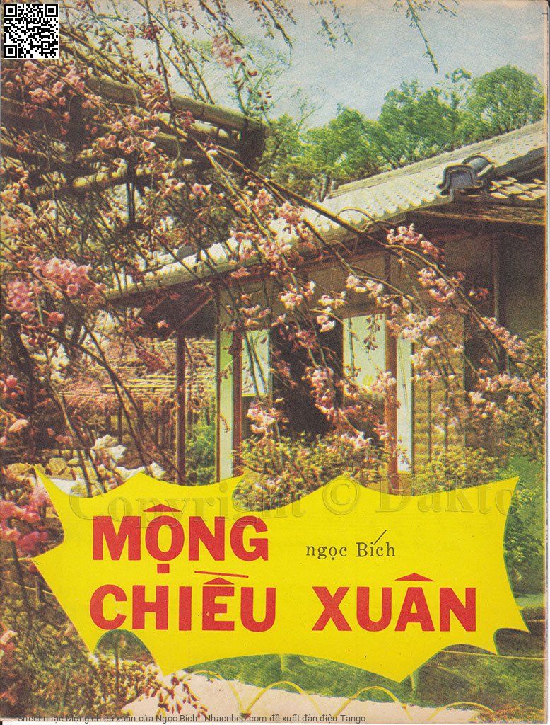 Sheet nhạc Mộng chiều xuân