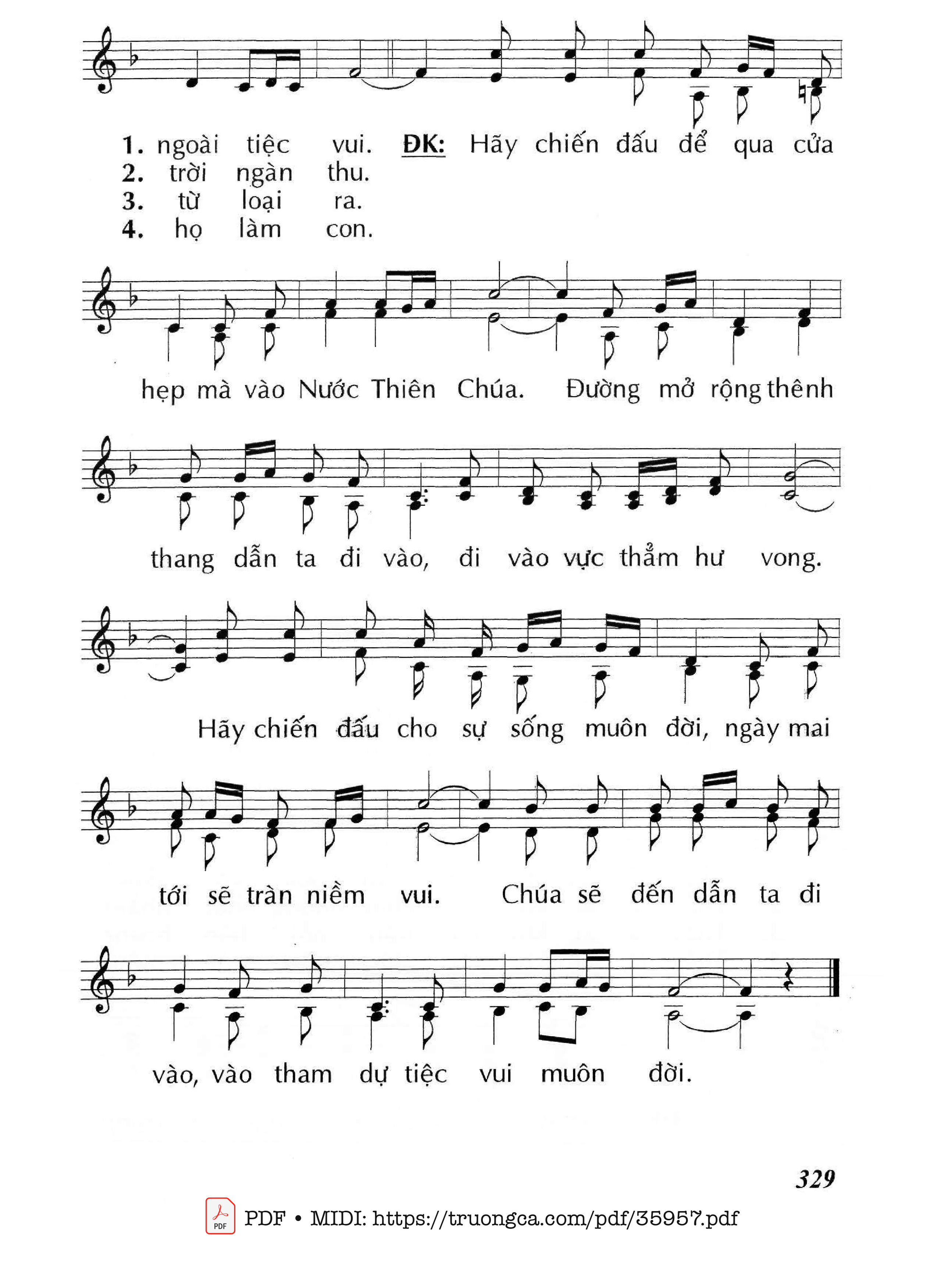 Trang 2 của Sheet nhạc PDF bài hát Hãy Chiến Đấu (Cn21 Tnc) - Huy Hoàng