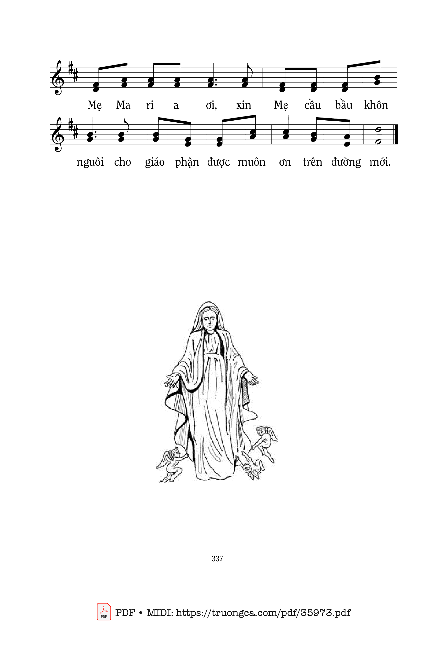 Trang 2 của Sheet nhạc PDF bài hát Cầu Cho Giáo Phận - Mi Trầm