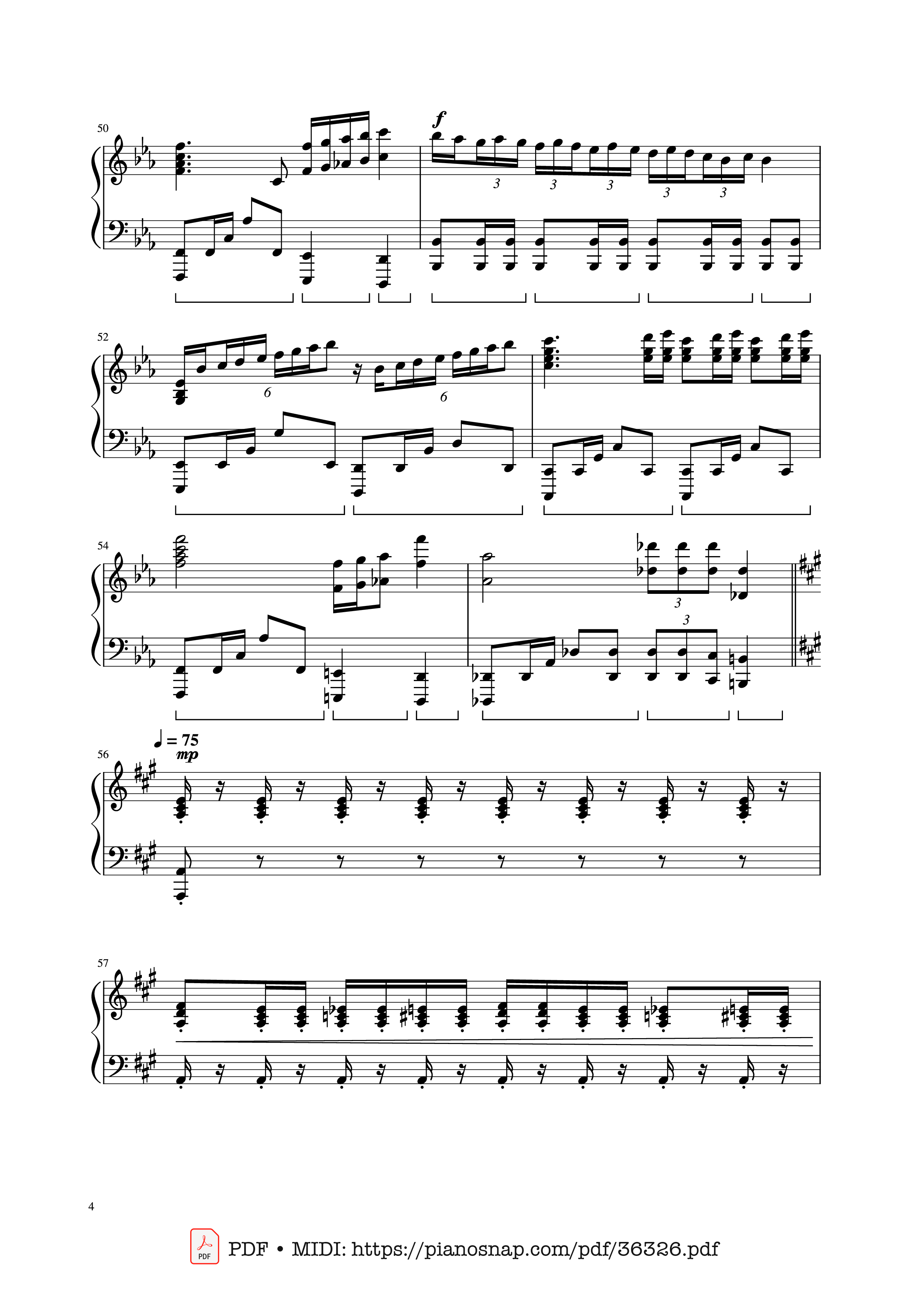 Trang 4 của Sheet nhạc PDF Piano bài hát Bohemian Rhapsody - Queen - Queen