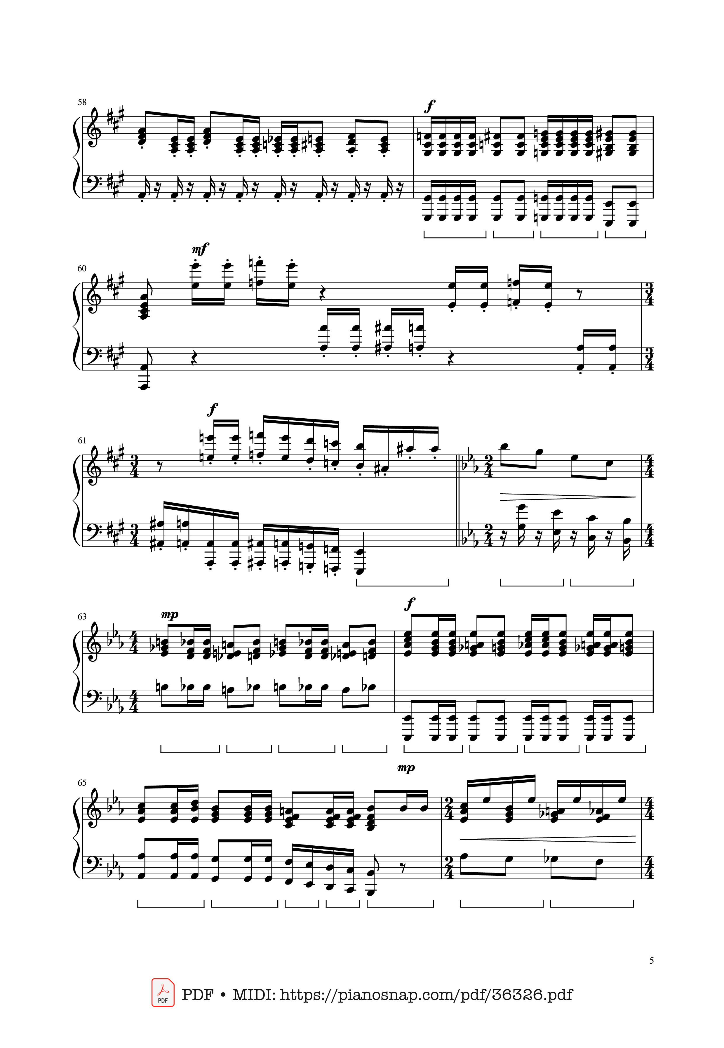 Trang 5 của Sheet nhạc PDF Piano bài hát Bohemian Rhapsody - Queen - Queen