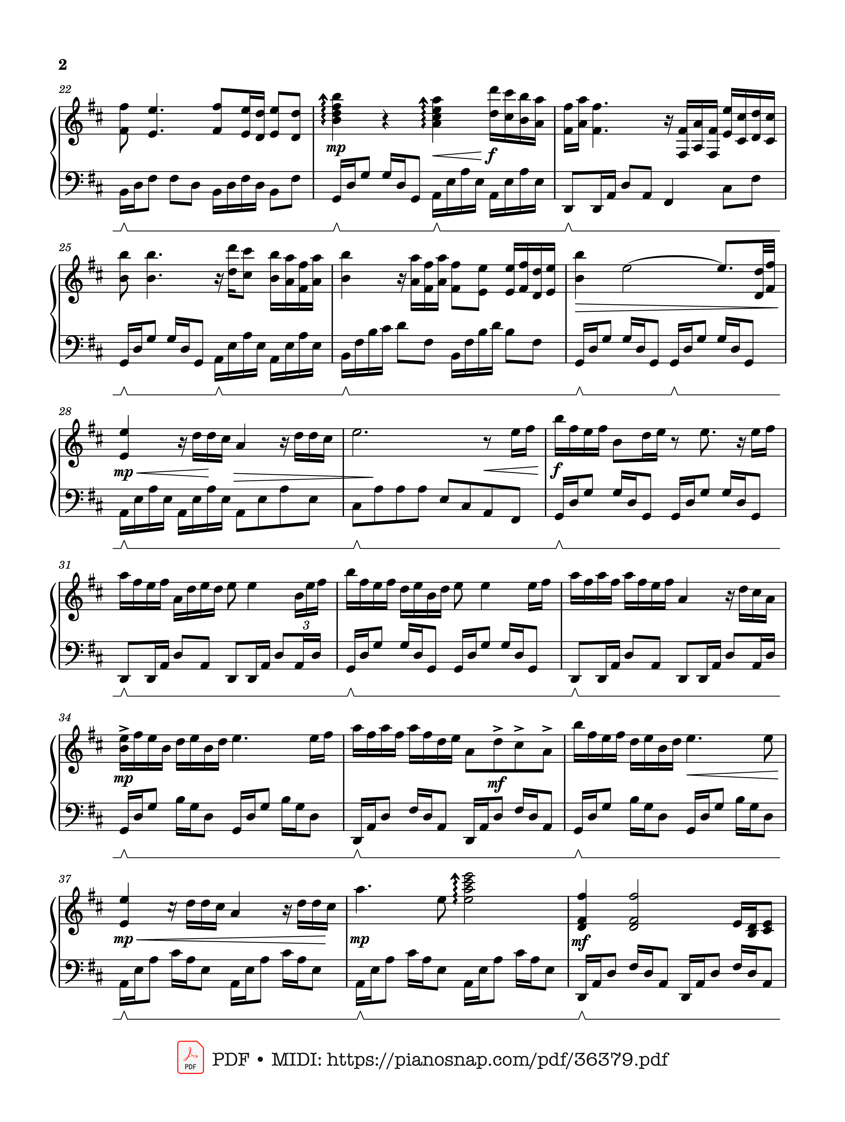 Trang 2 của Sheet nhạc PDF Piano bài hát With An Orchid - Yanni