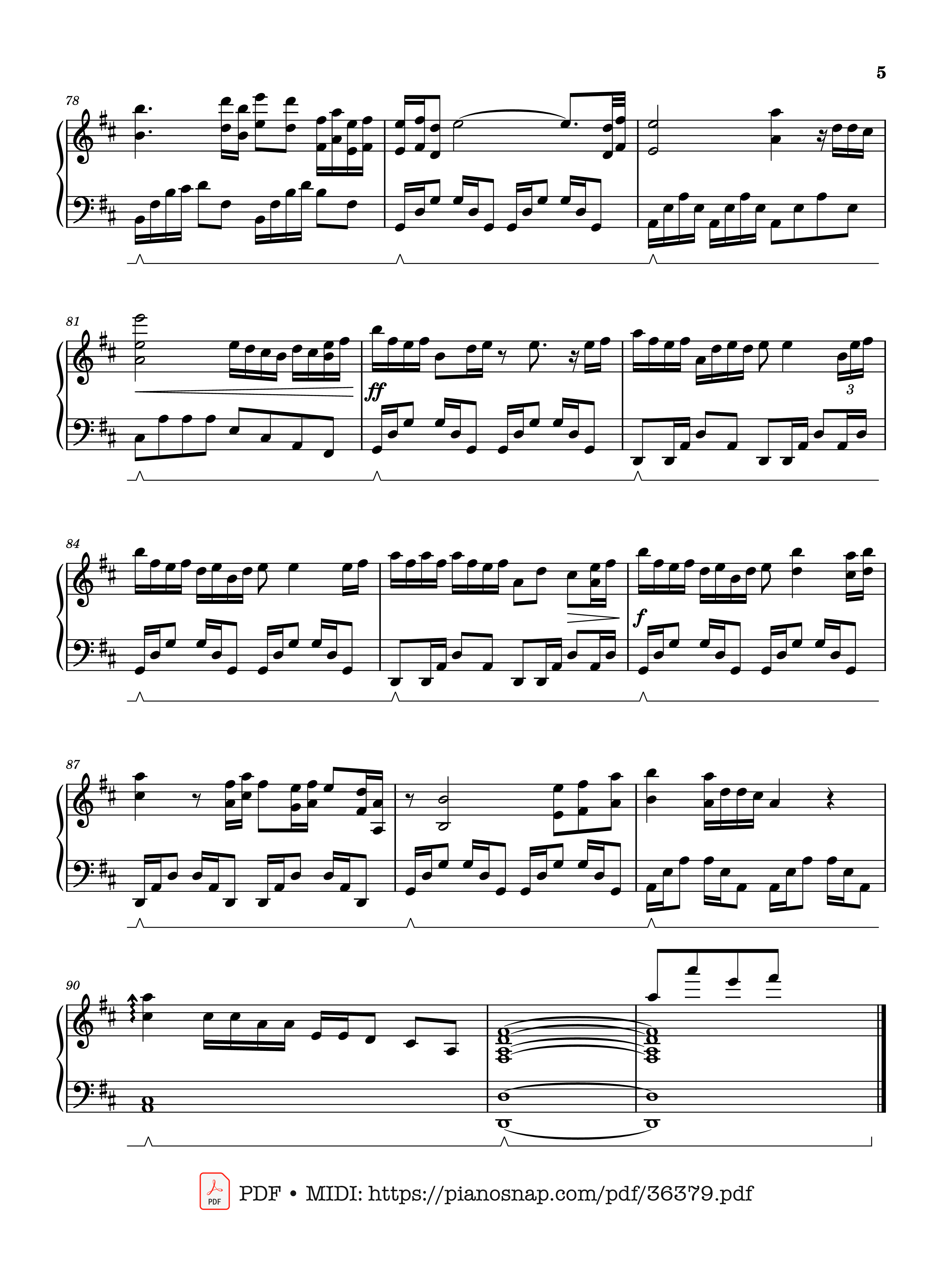 Trang 5 của Sheet nhạc PDF Piano bài hát With An Orchid - Yanni