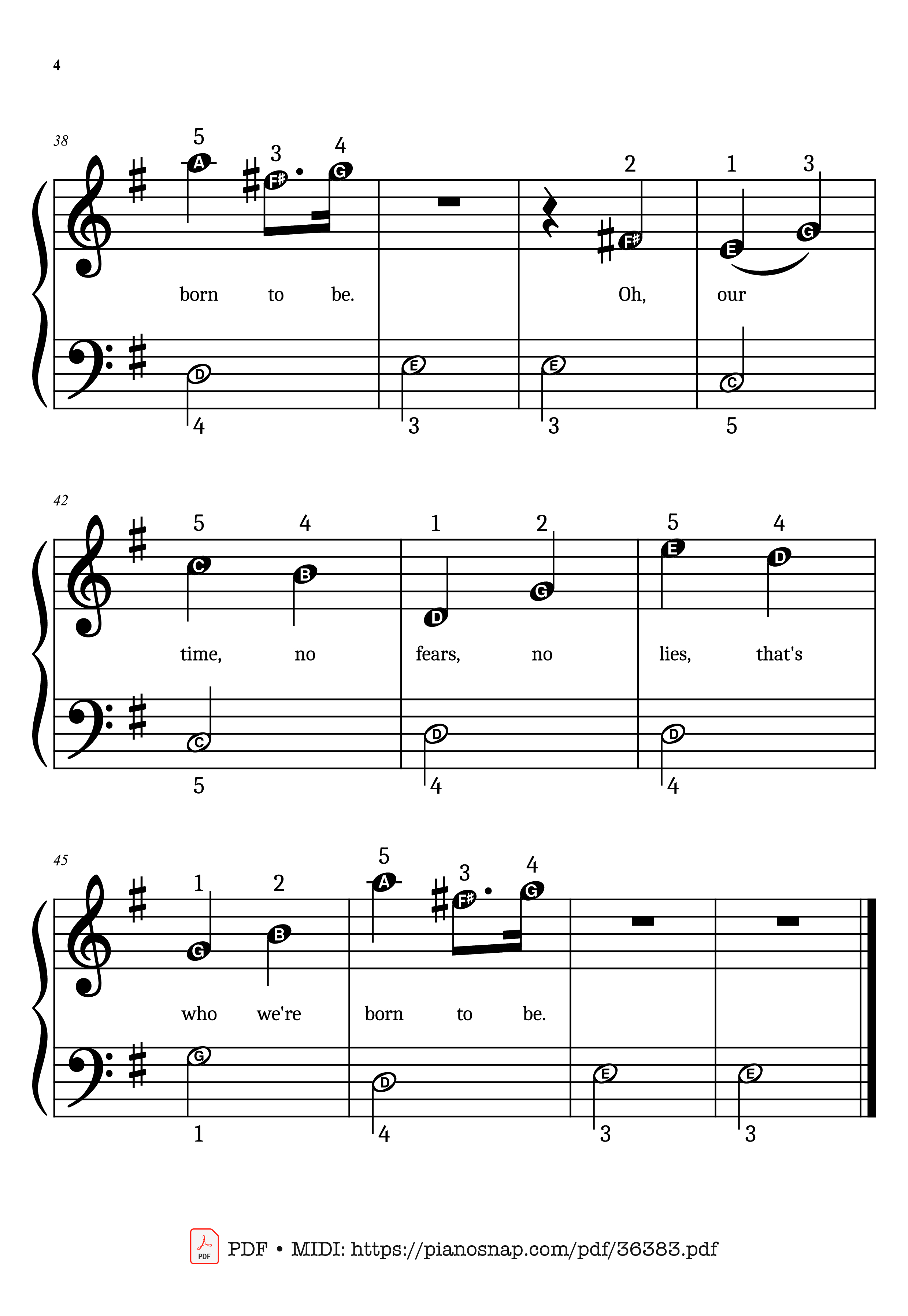 Trang 4 của Sheet nhạc PDF Piano bài hát Golden (KPop Demon Hunters) Simplified Piano - KPop Demon Hunters