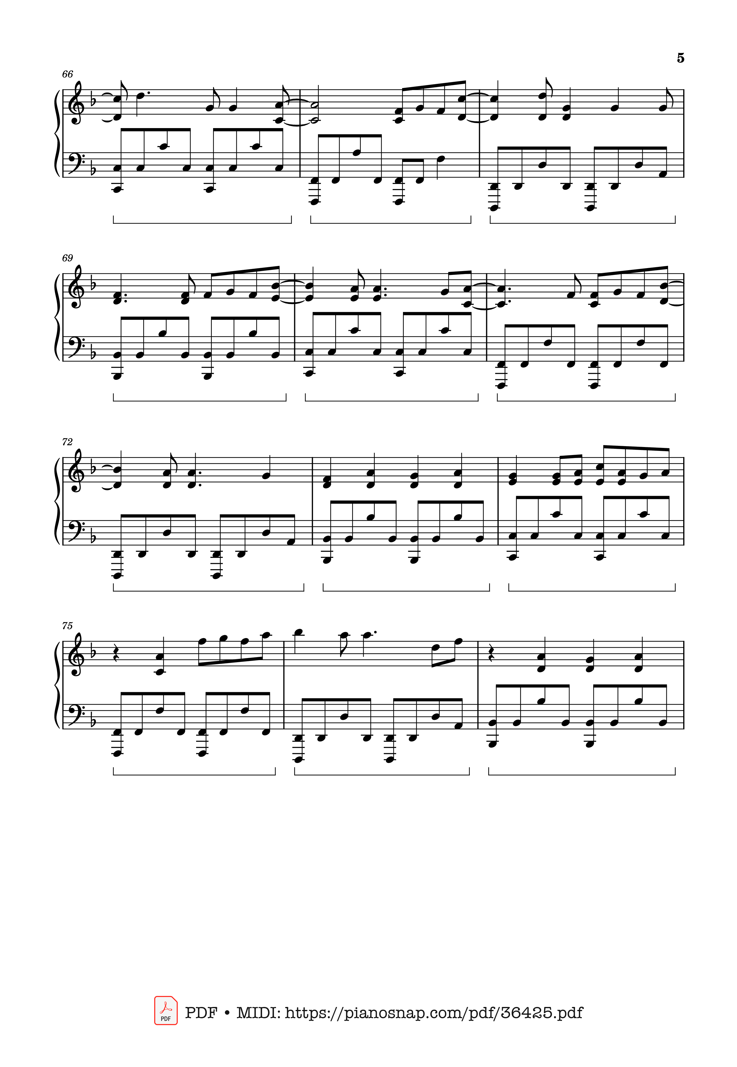 Trang 5 của Sheet nhạc PDF Piano bài hát Babydoll (Full Piano Cover) - BoyWithUke