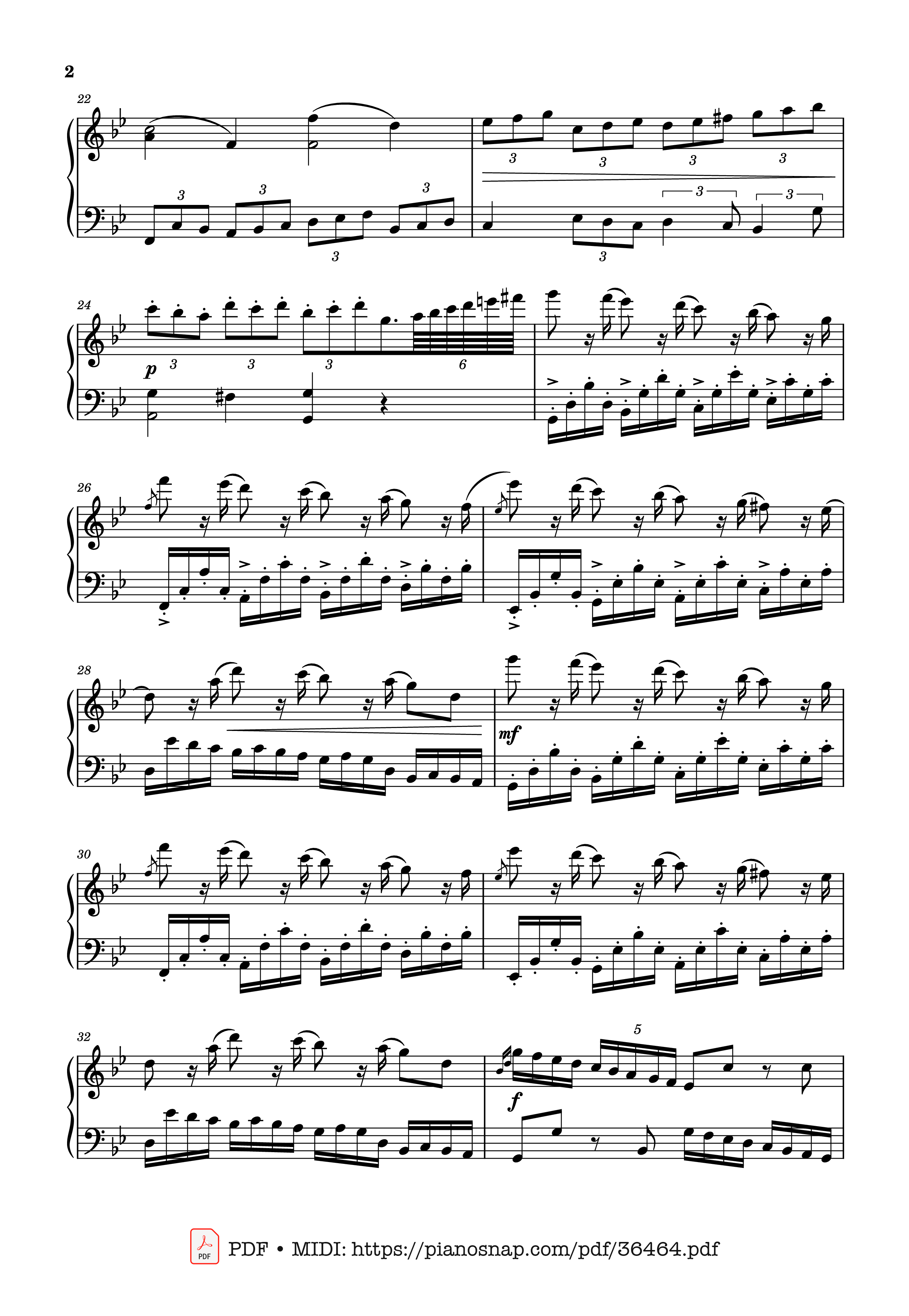 Trang 2 của Sheet nhạc PDF Piano bài hát Johan Halvorsen Passacaglia, Op. 20 No. 2 (Piano Solo) - Johan Halvorsen