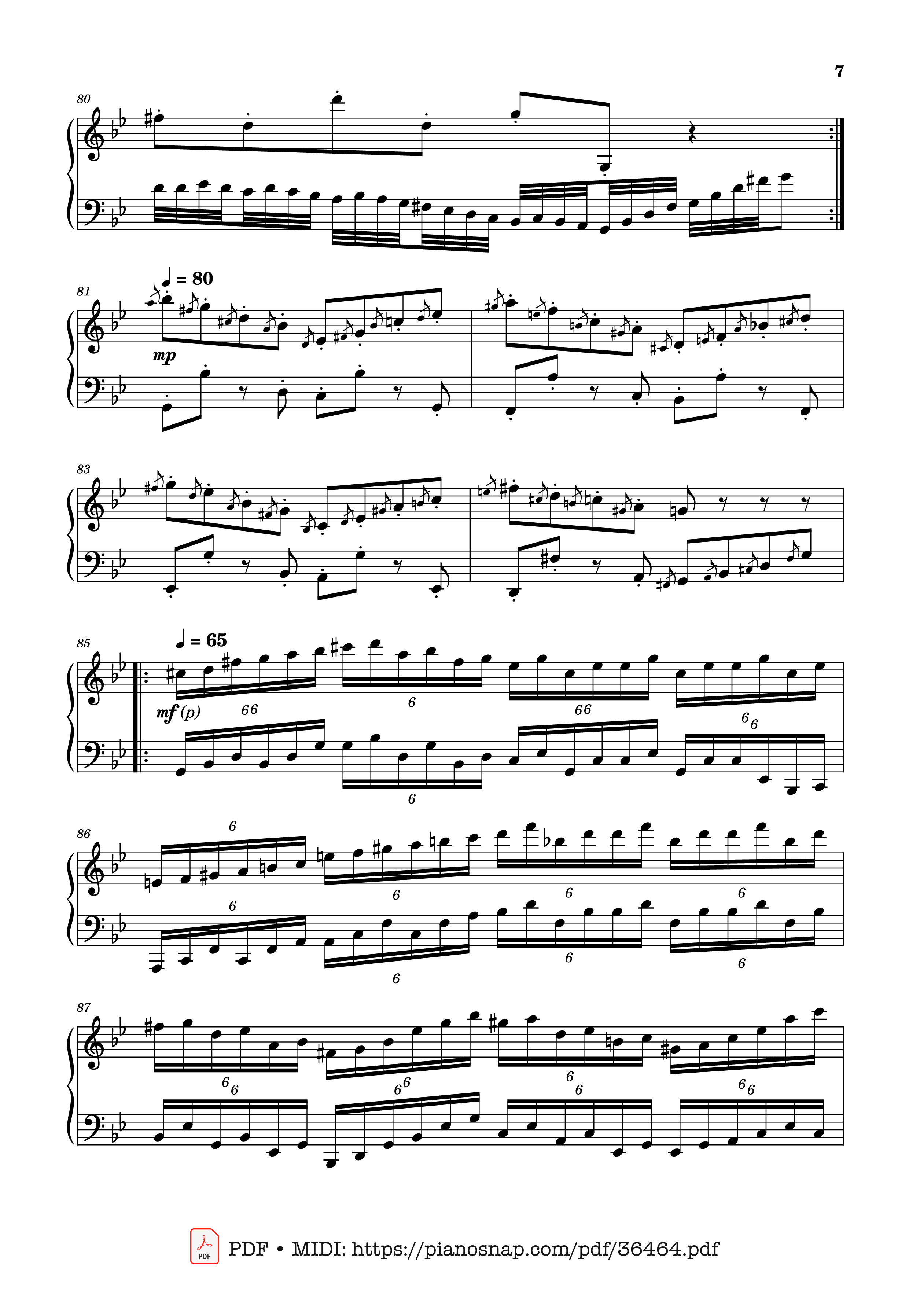Trang 7 của Sheet nhạc PDF Piano bài hát Johan Halvorsen Passacaglia, Op. 20 No. 2 (Piano Solo) - Johan Halvorsen