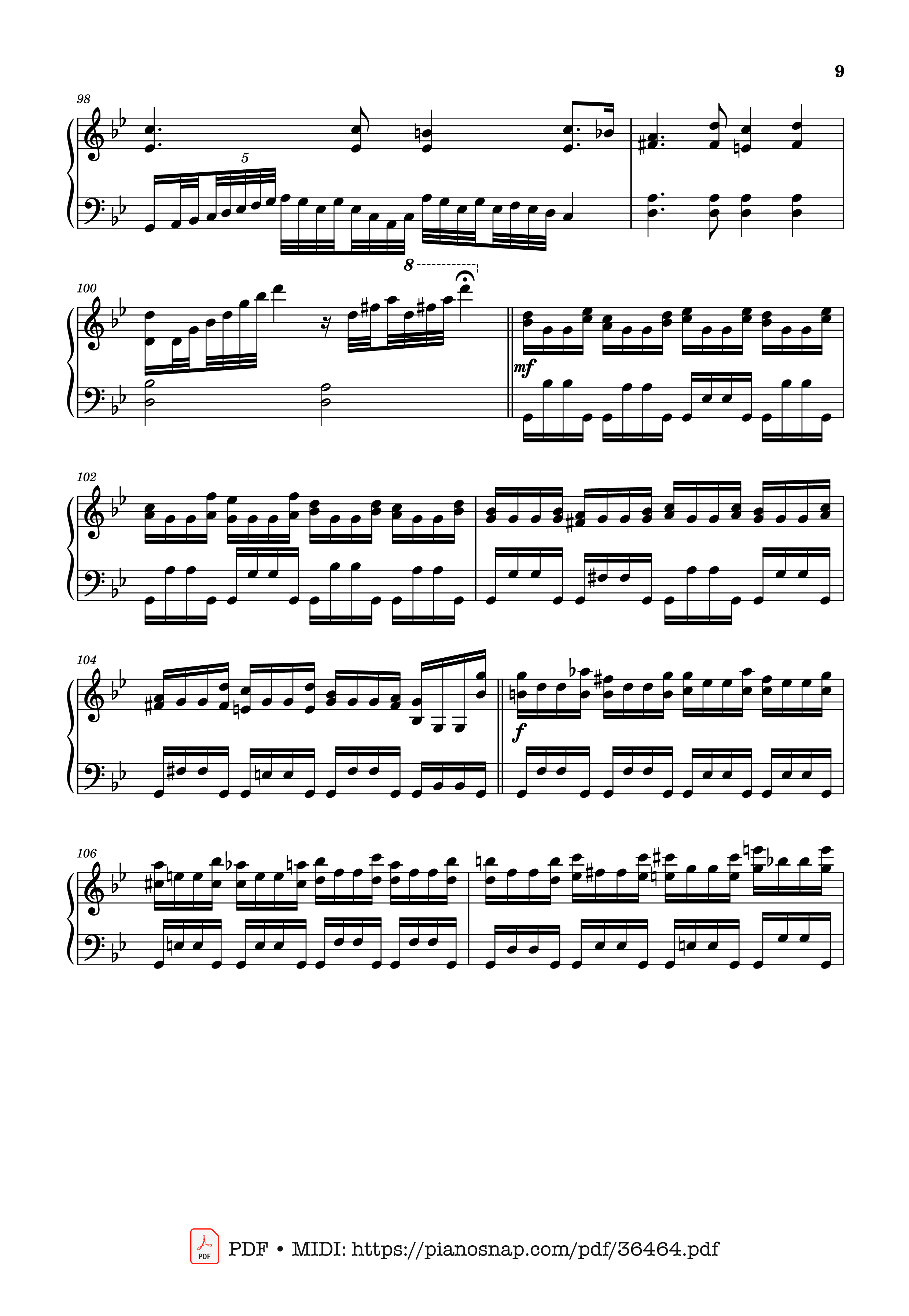 Trang 9 của Sheet nhạc PDF Piano bài hát Johan Halvorsen Passacaglia, Op. 20 No. 2 (Piano Solo) - Johan Halvorsen