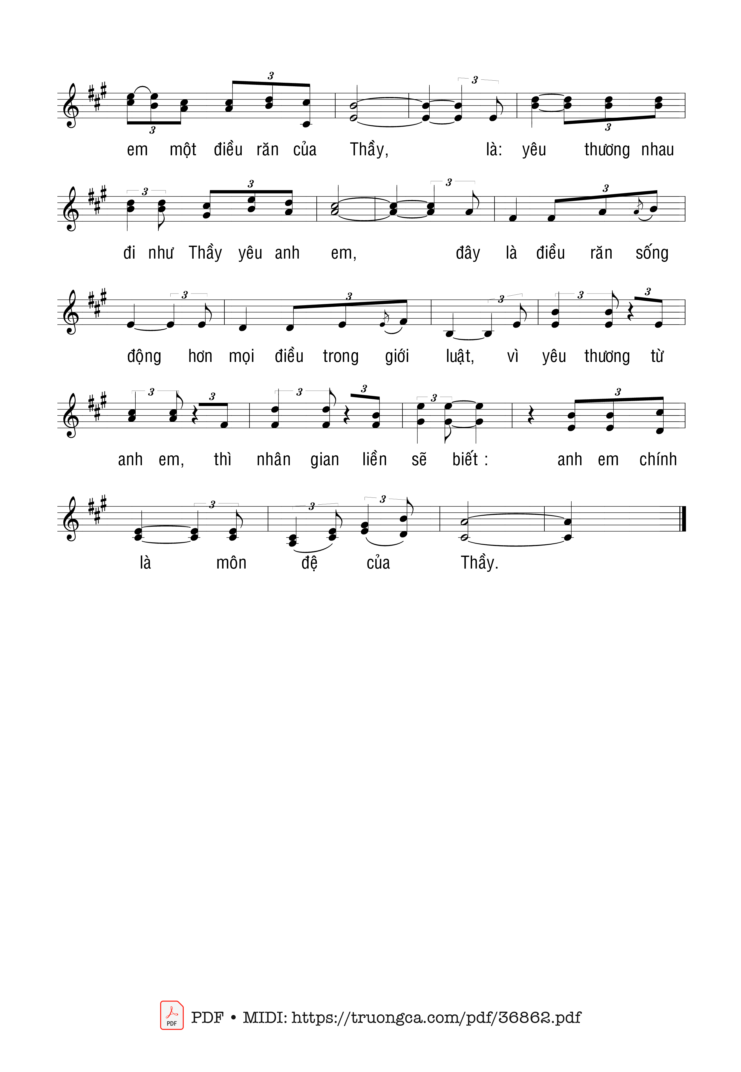 Trang 2 của Sheet nhạc PDF bài hát Giới Luật Yêu Thương - Sơn Dương