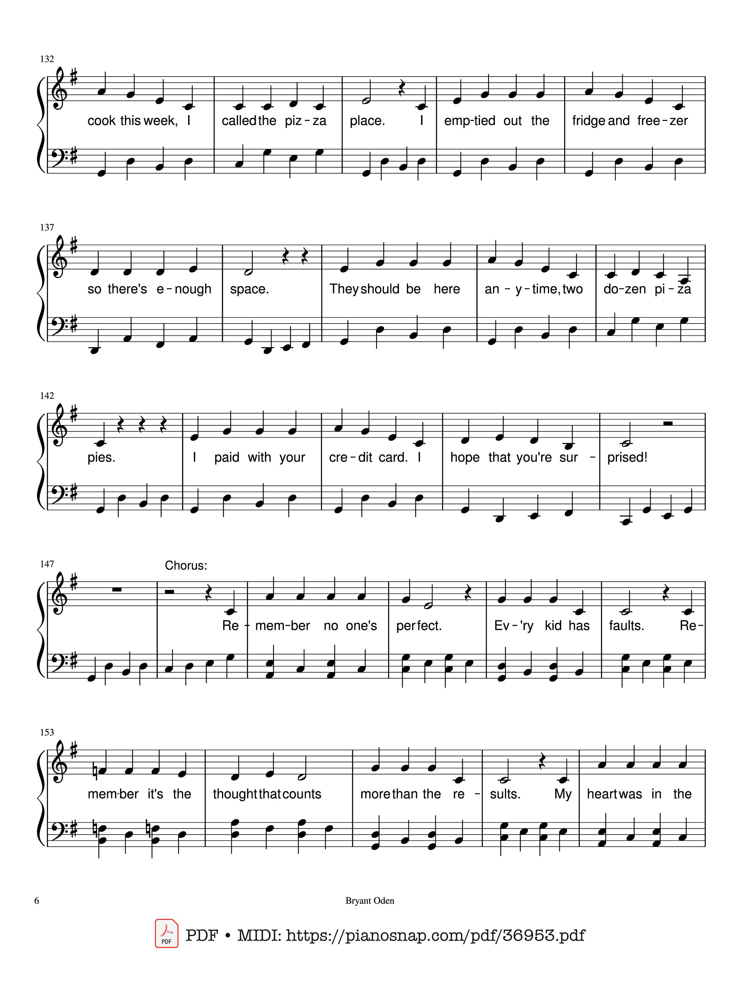 Trang 6 của Sheet nhạc PDF Piano bài hát The Mother