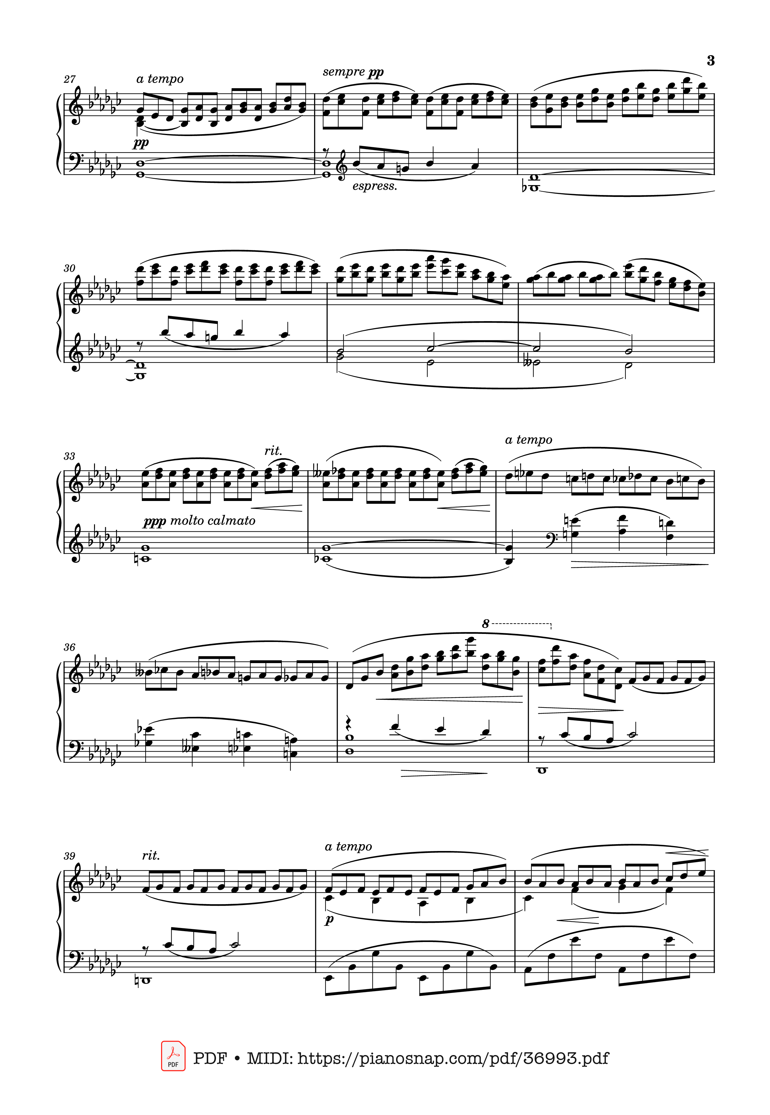 Trang 3 của Sheet nhạc PDF Piano bài hát Il Neige! - Henrique Oswald