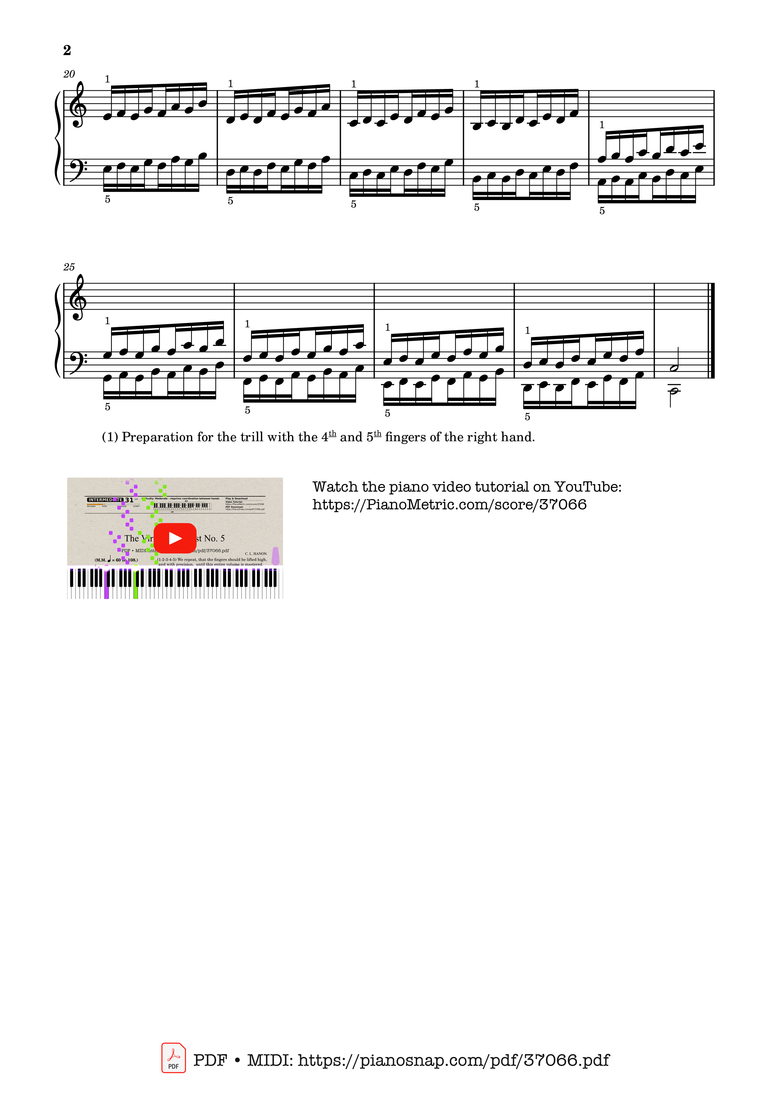 Trang 2 của Sheet nhạc PDF bài hát Hanon - The Virtuoso Pianist No. 5 - Charles-Louis Hanon