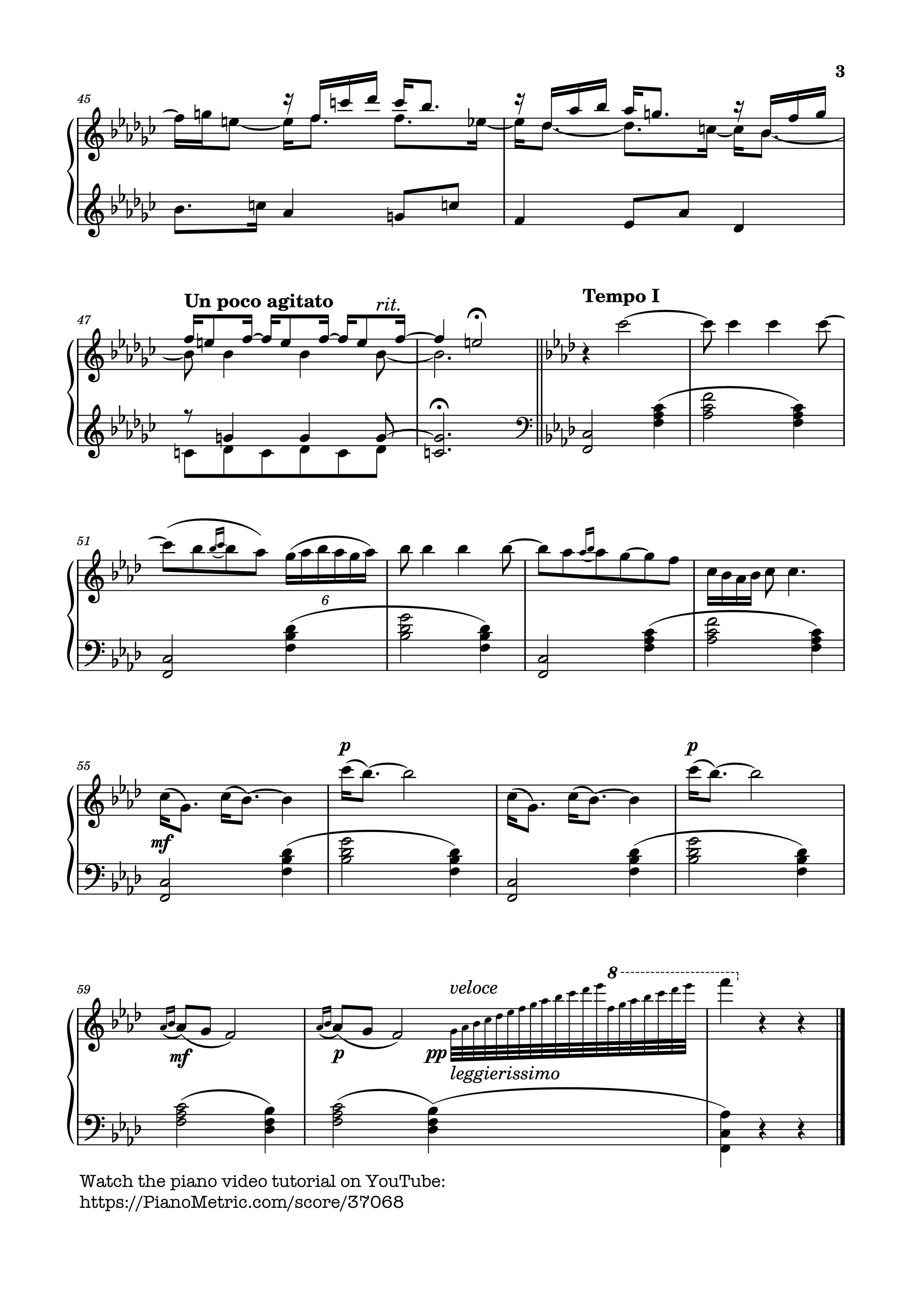 Trang 3 của Sheet nhạc PDF Piano bài hát Pièce pour Piano Opus 12 in F Minor - Mel Bonis