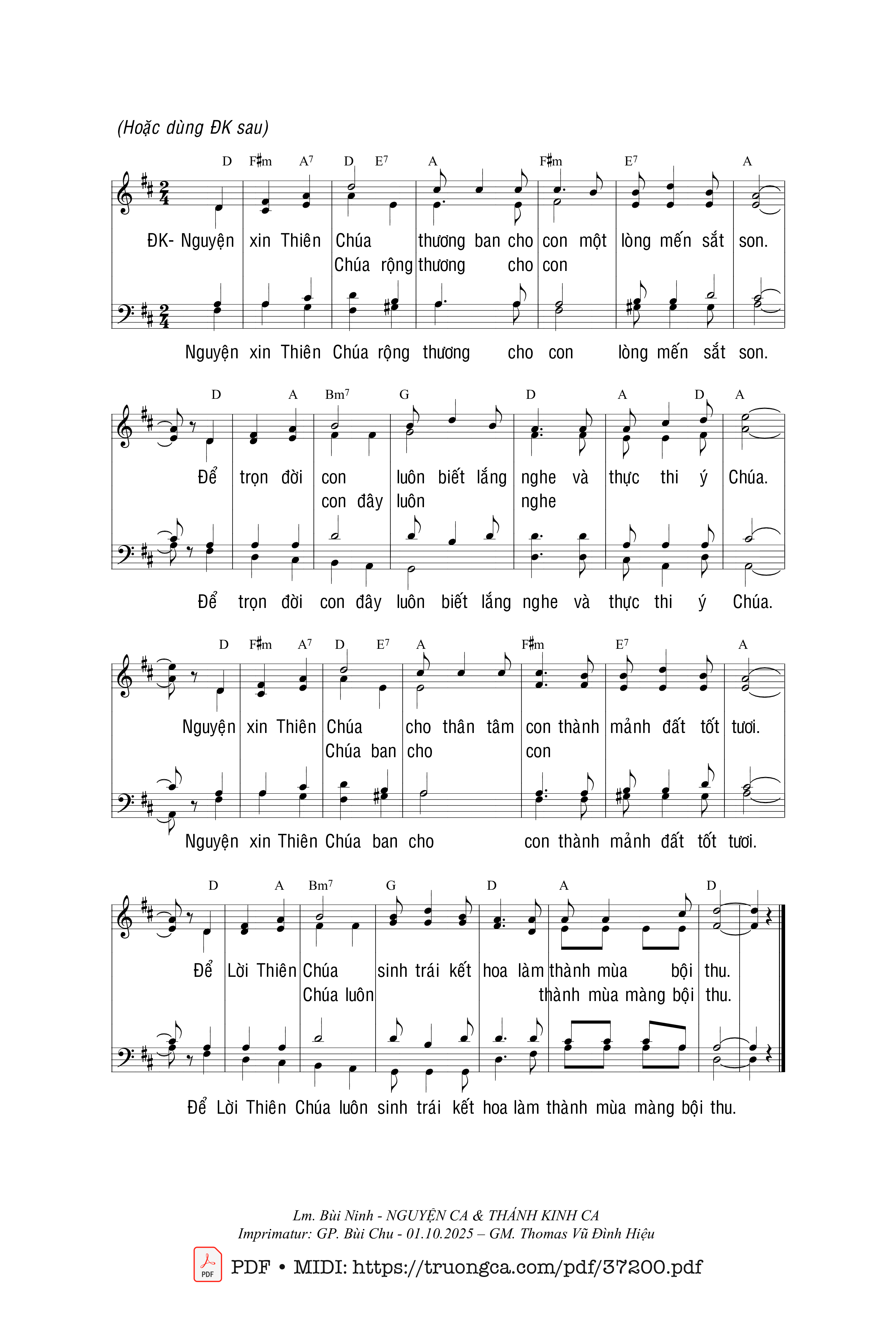 Trang 2 của Sheet nhạc PDF bài hát Dụ Ngôn Gieo Giống - Bùi Ninh
