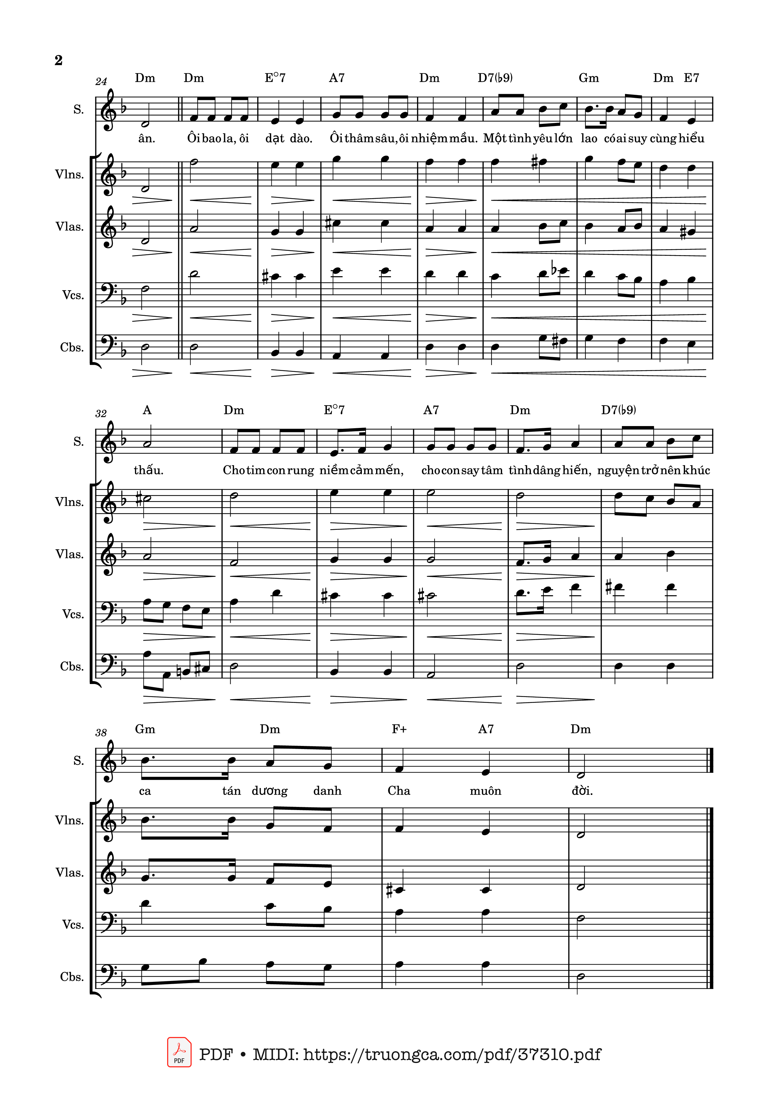 Trang 2 của Sheet nhạc PDF bài hát Khúc Tình Hiến Dâng - Phùng Minh Mẫn