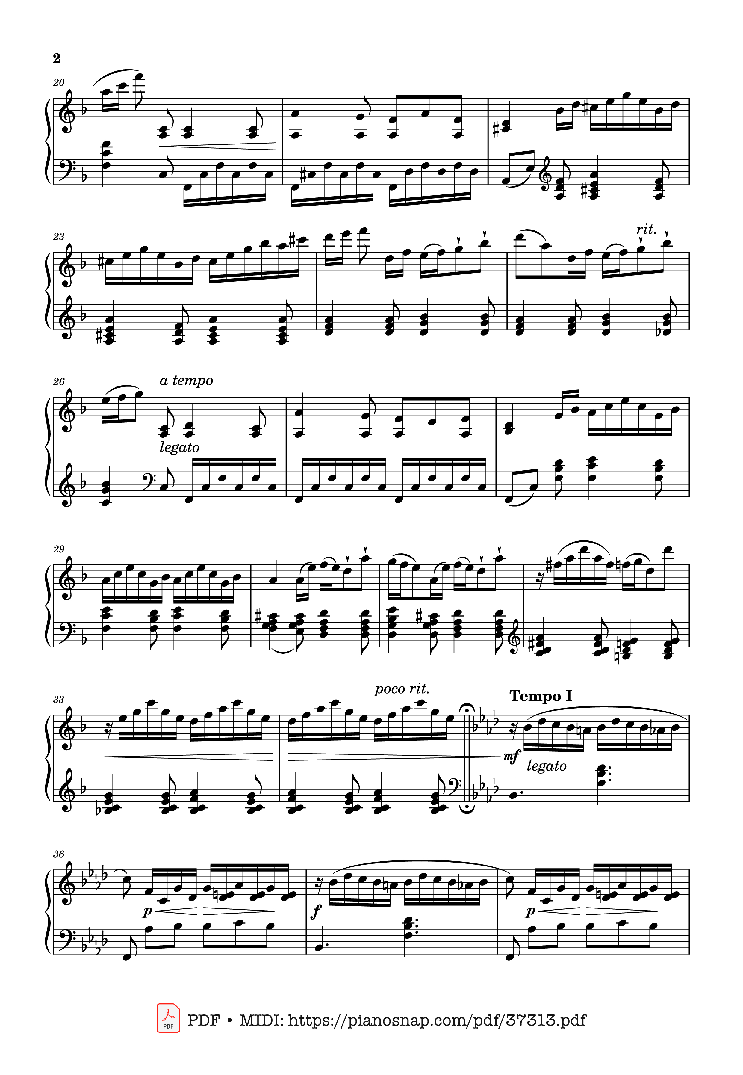 Trang 2 của Sheet nhạc PDF Piano bài hát Pièce pour Piano Opus 28 in F Minor - Mel Bonis
