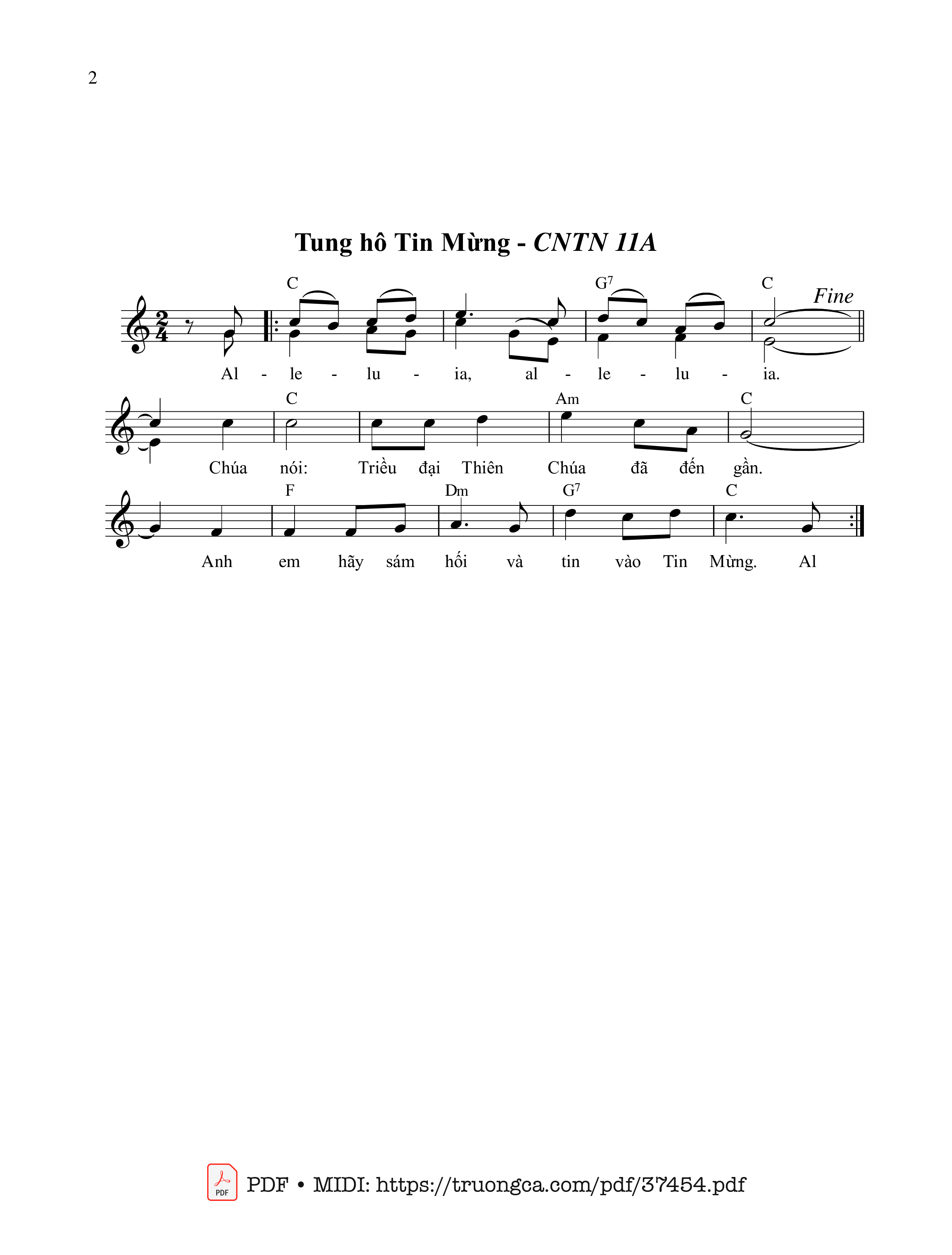 Trang 2 của Sheet nhạc PDF bài hát Thánh Vịnh 99, Đoàn Chiên Người - Ngọc Cẩn