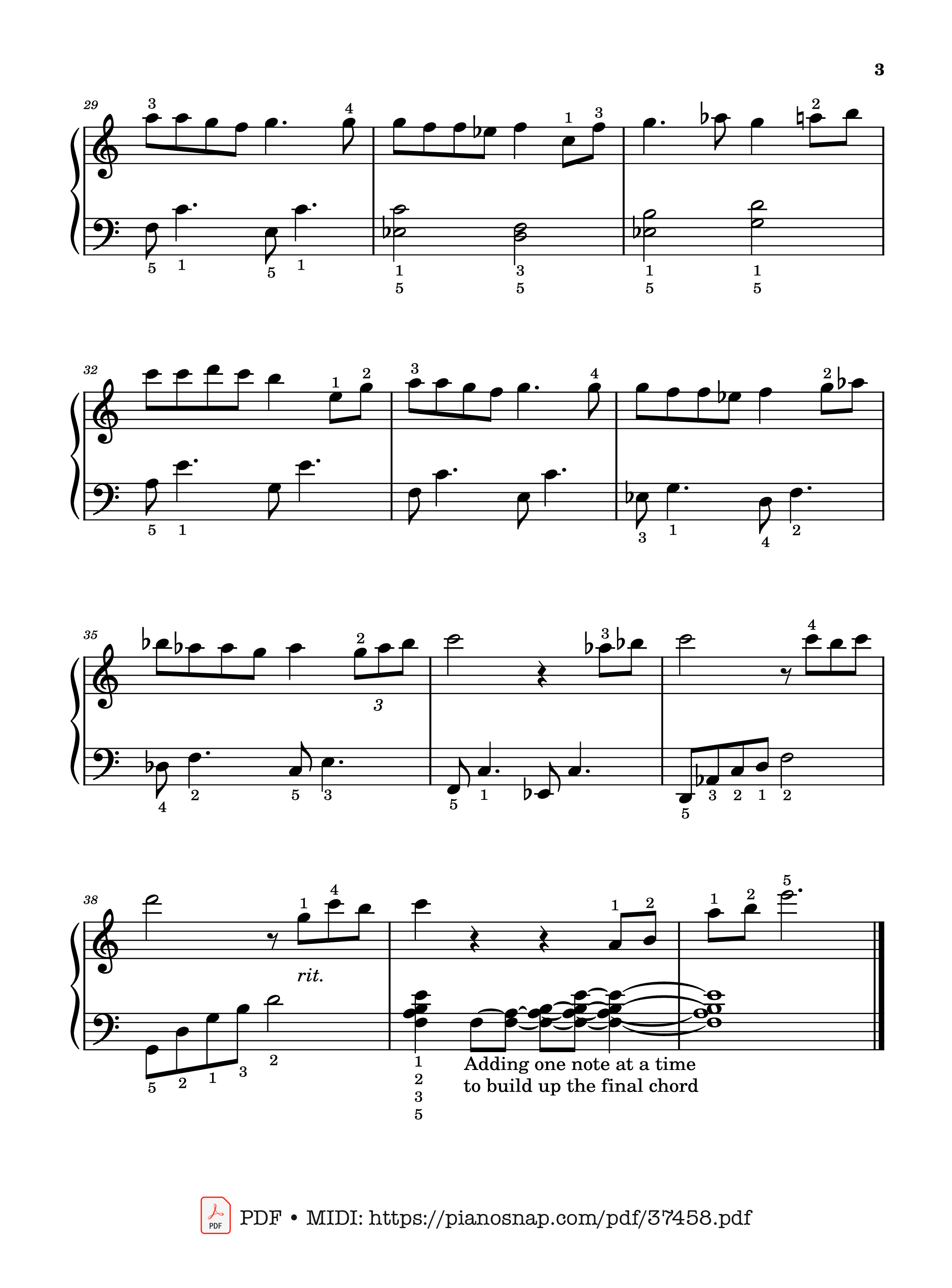 Trang 3 của Sheet nhạc PDF Piano bài hát One Summer