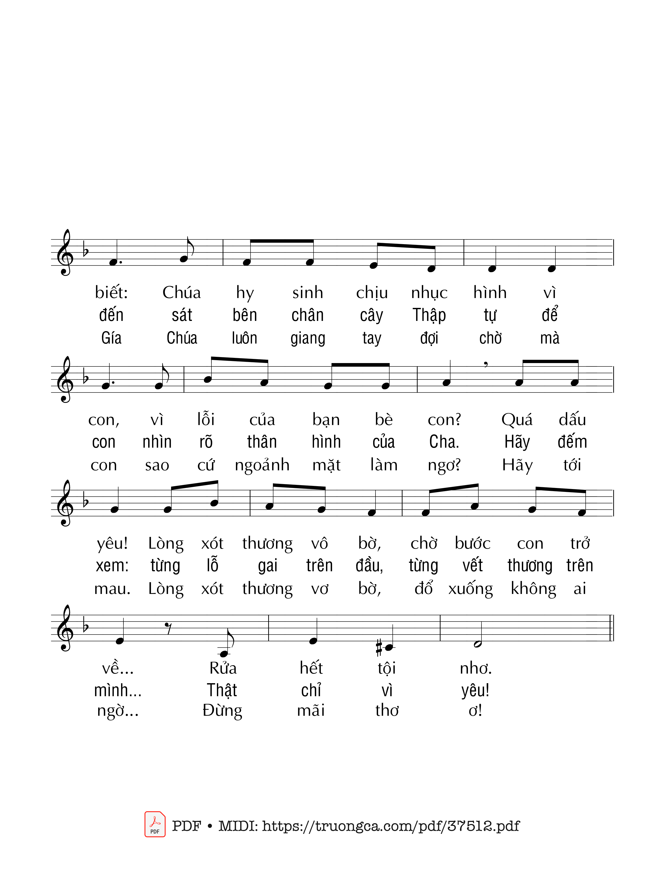 Trang 2 của Sheet nhạc PDF bài hát Cảm Tạ Lòng Chúa Thương Xót - Duy Linh Phn