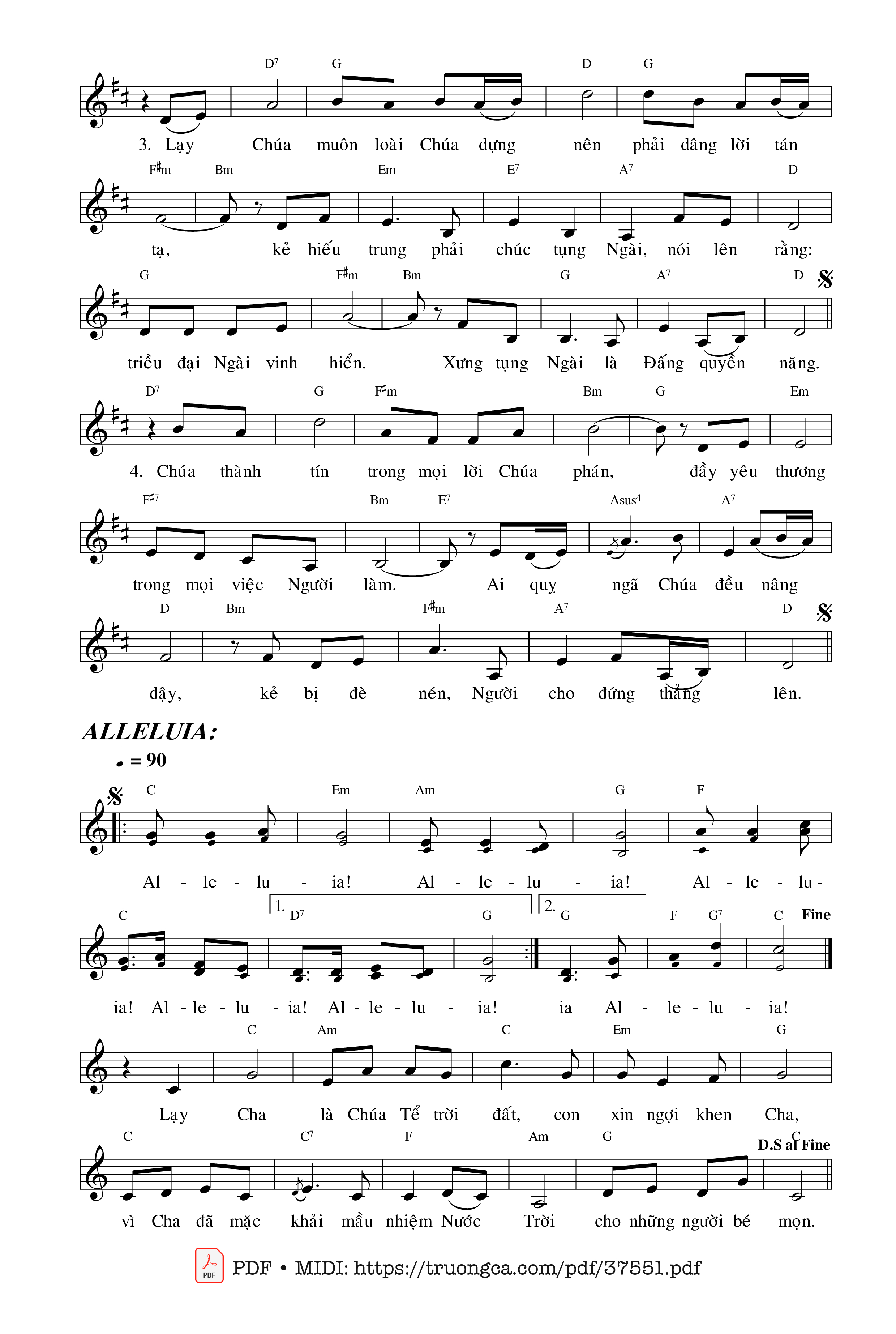 Trang 2 của Sheet nhạc PDF bài hát Thánh Vịnh 144, Chúa Nhật 14A Thường Niên - Văn Duy Tùng