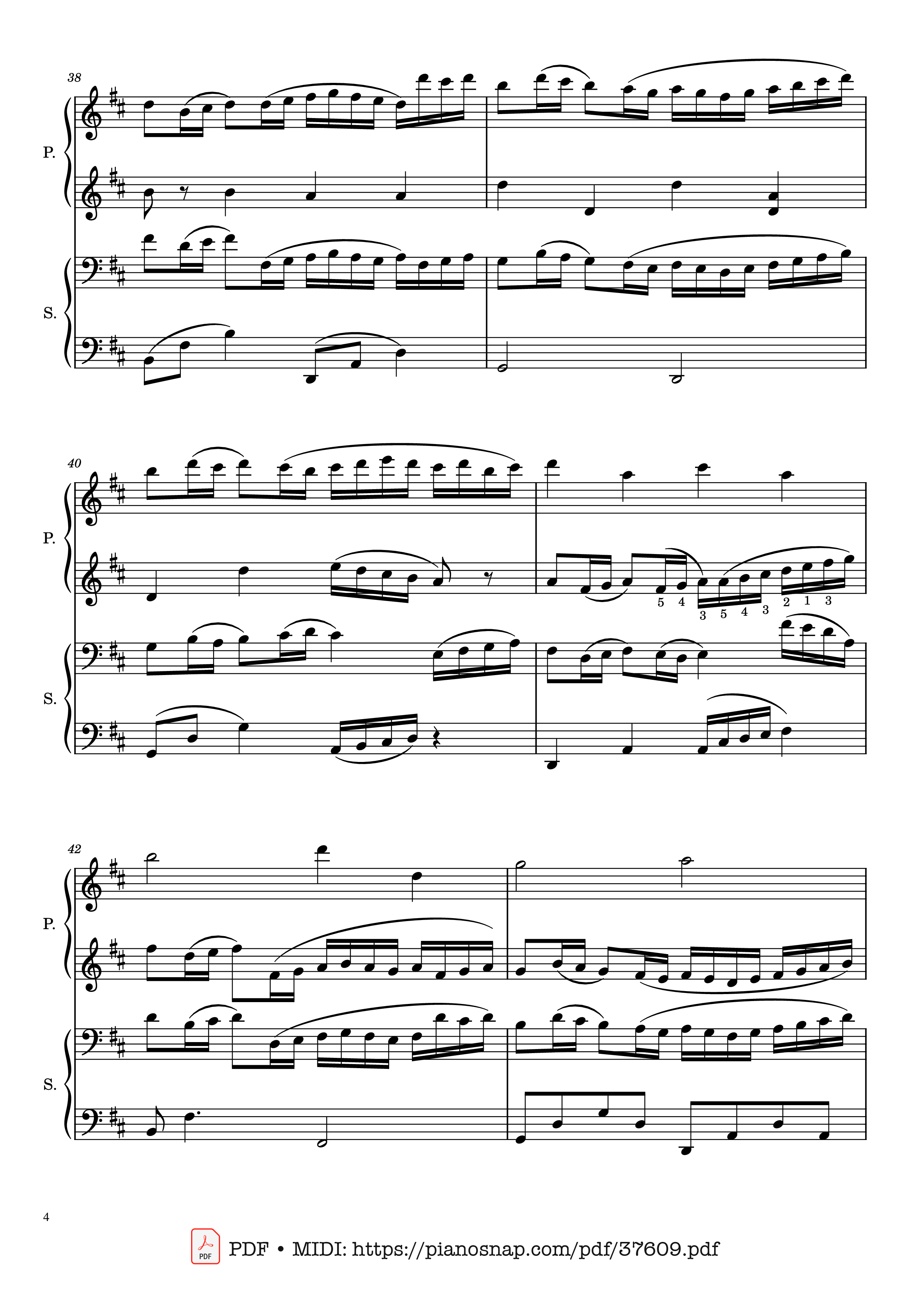 Trang 4 của Sheet nhạc PDF Piano bài hát Canon in D, Piano Duet, 4 Hands - Johann Pachelbel