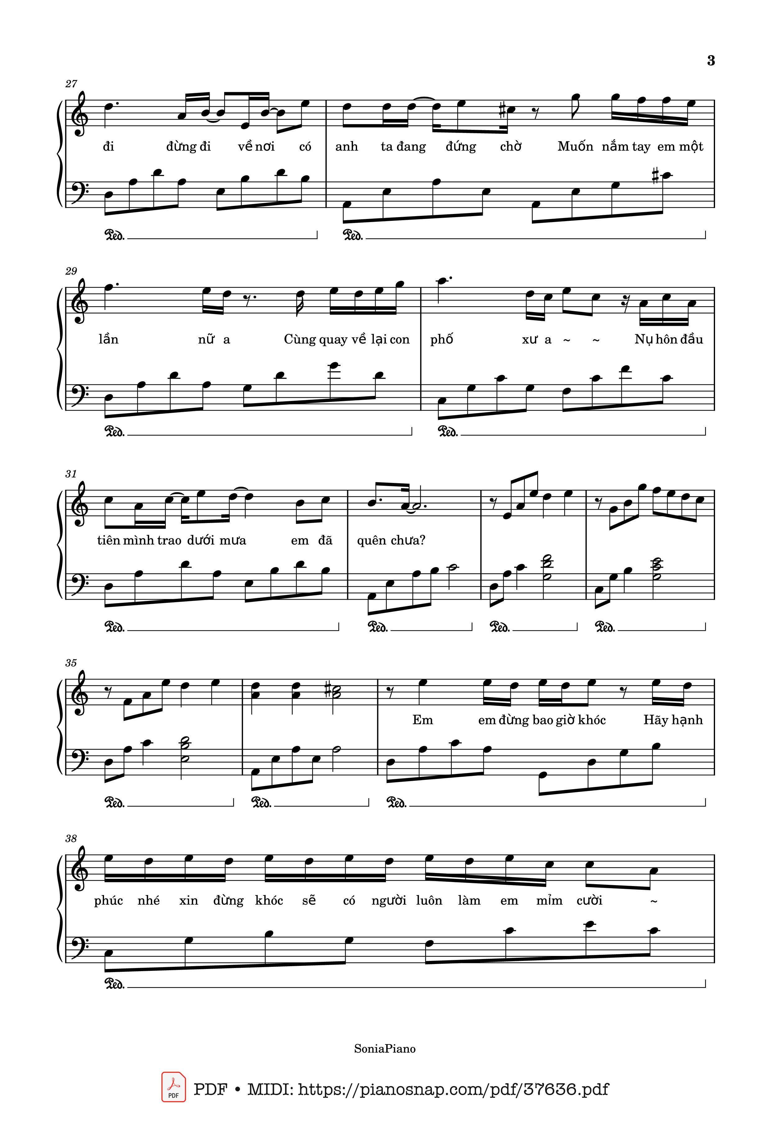 Trang 3 của Sheet nhạc PDF bài hát Ánh sao và bầu trời Piano - T.R.I x Cá
