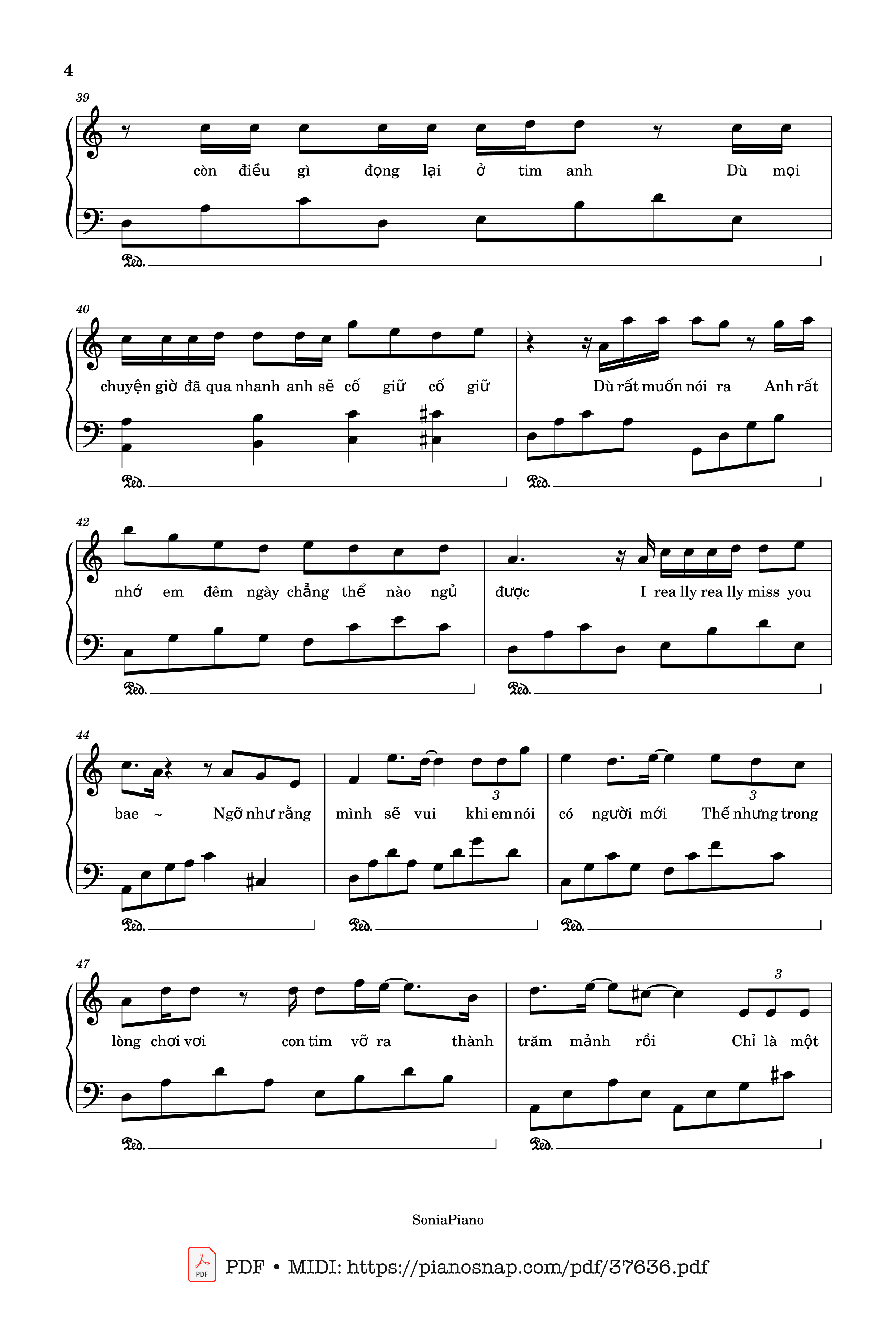 Trang 4 của Sheet nhạc PDF bài hát Ánh sao và bầu trời Piano - T.R.I x Cá