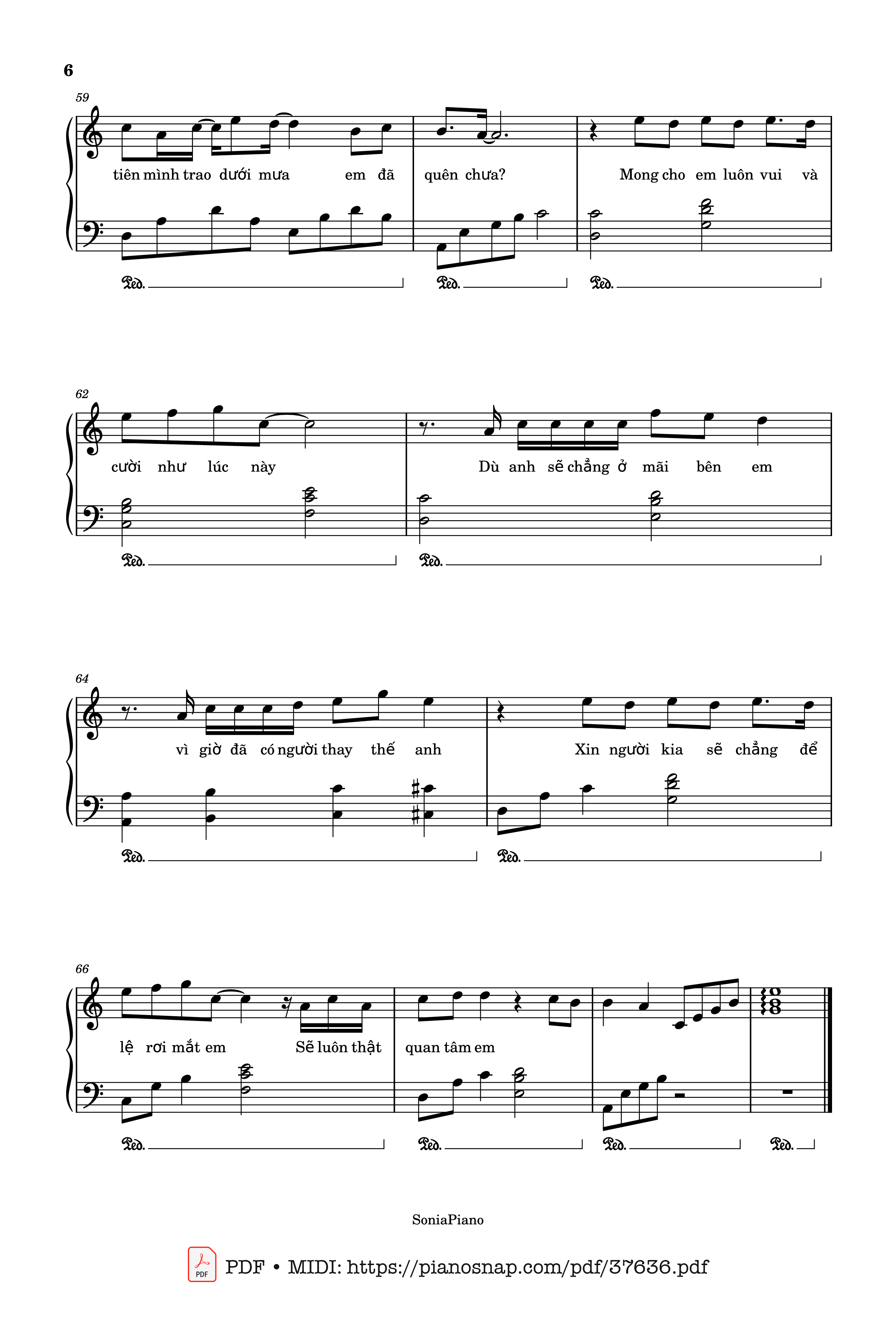 Trang 6 của Sheet nhạc PDF bài hát Ánh sao và bầu trời Piano - T.R.I x Cá