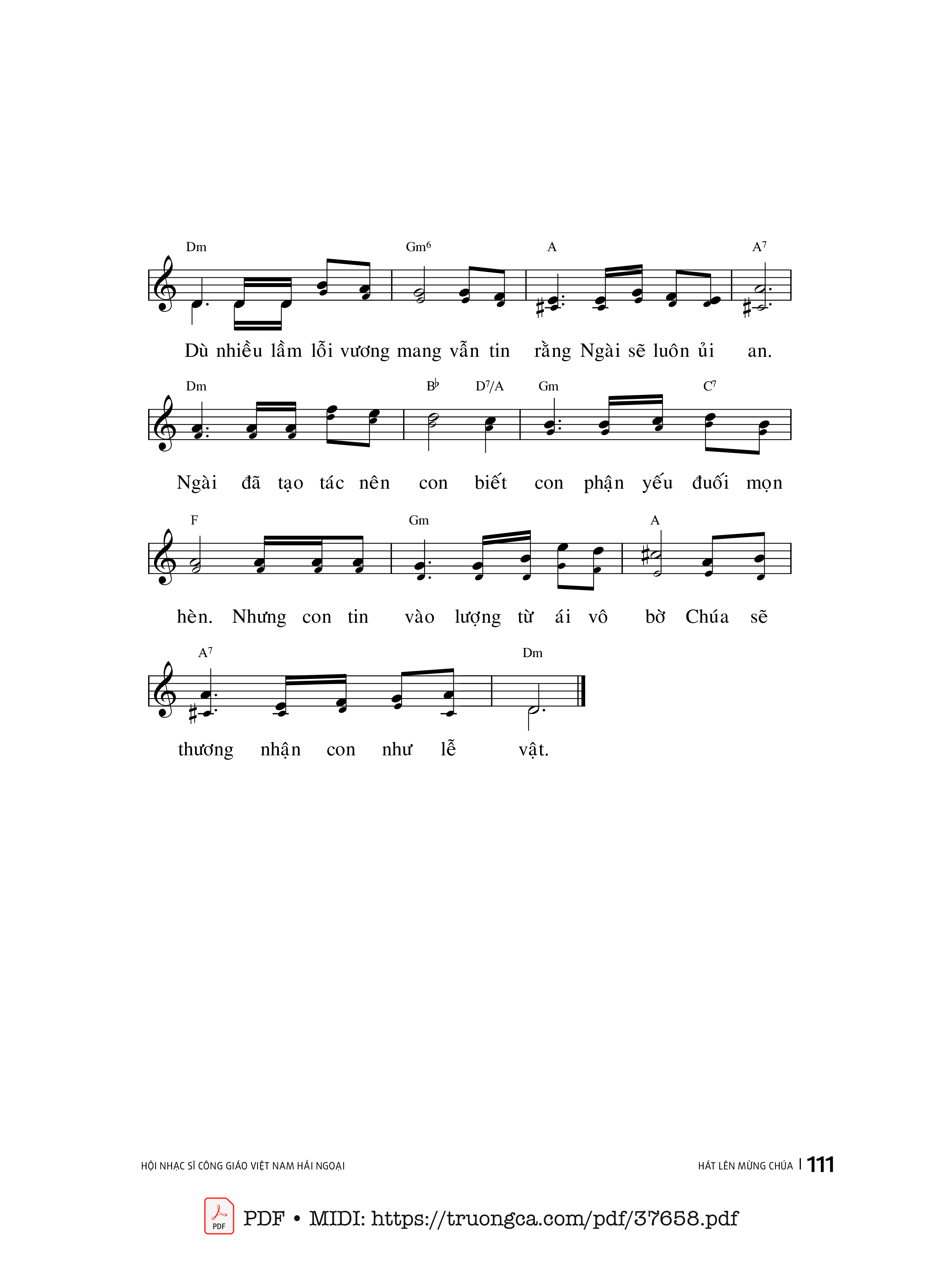 Trang 2 của Sheet nhạc PDF bài hát Như Lễ Vật - Phùng Minh Mẫn