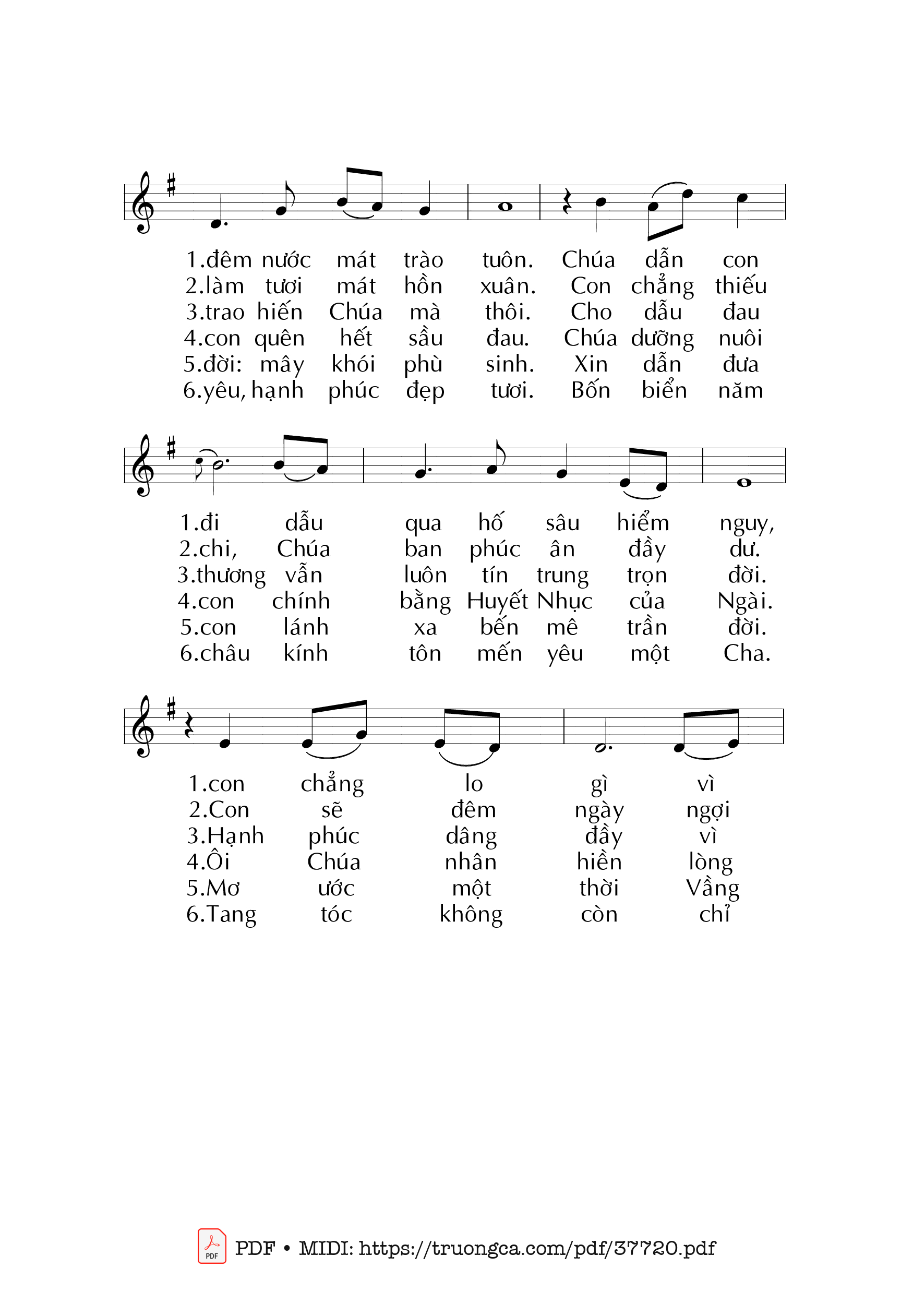 Trang 2 của Sheet nhạc PDF bài hát Thánh Vịnh 22, Xin Dẫn Đưa Con - Mai Nguyên Vũ