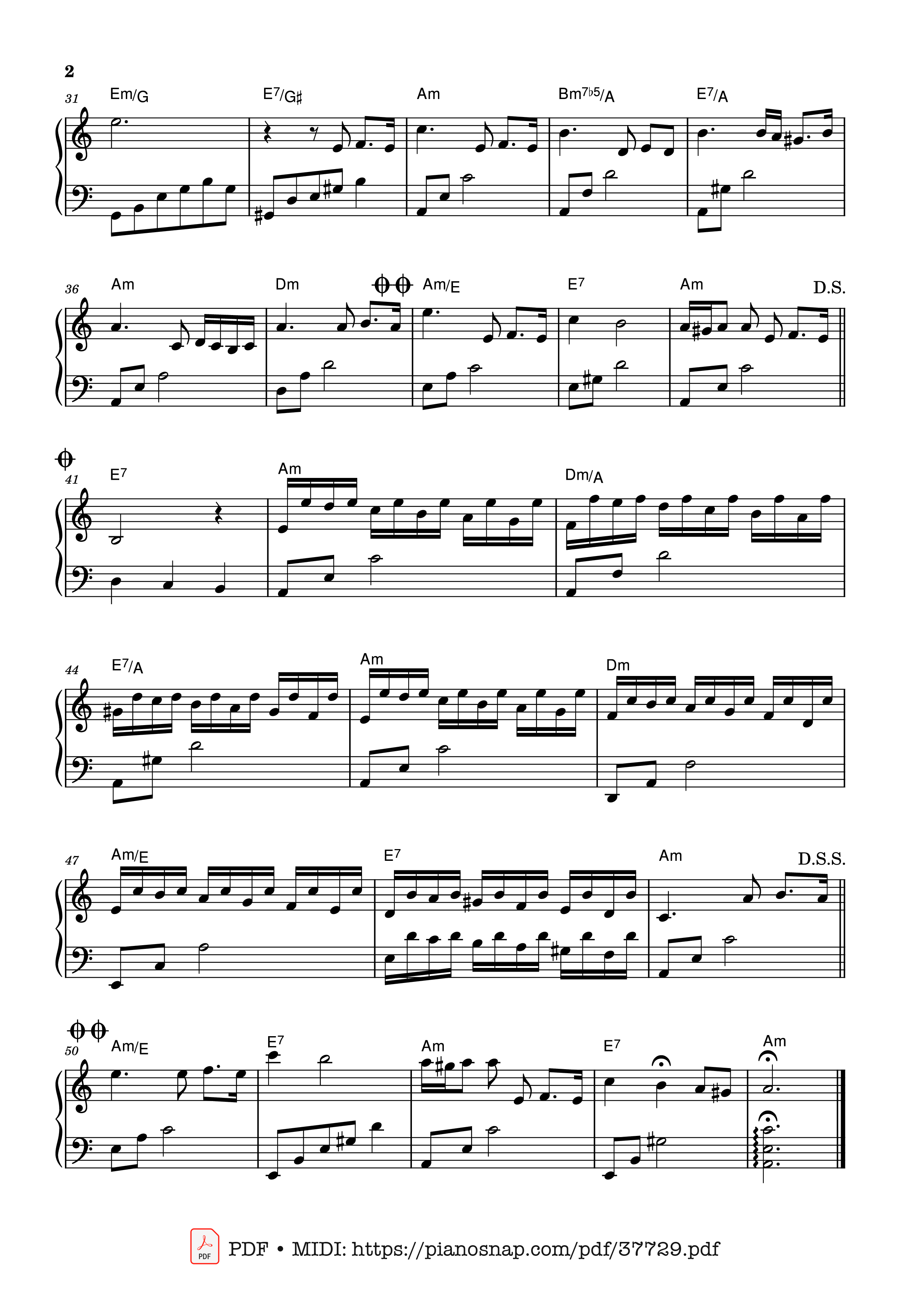 Trang 2 của Sheet nhạc PDF Piano bài hát Passacaglia (Secret Garden) - Rolf Lovland