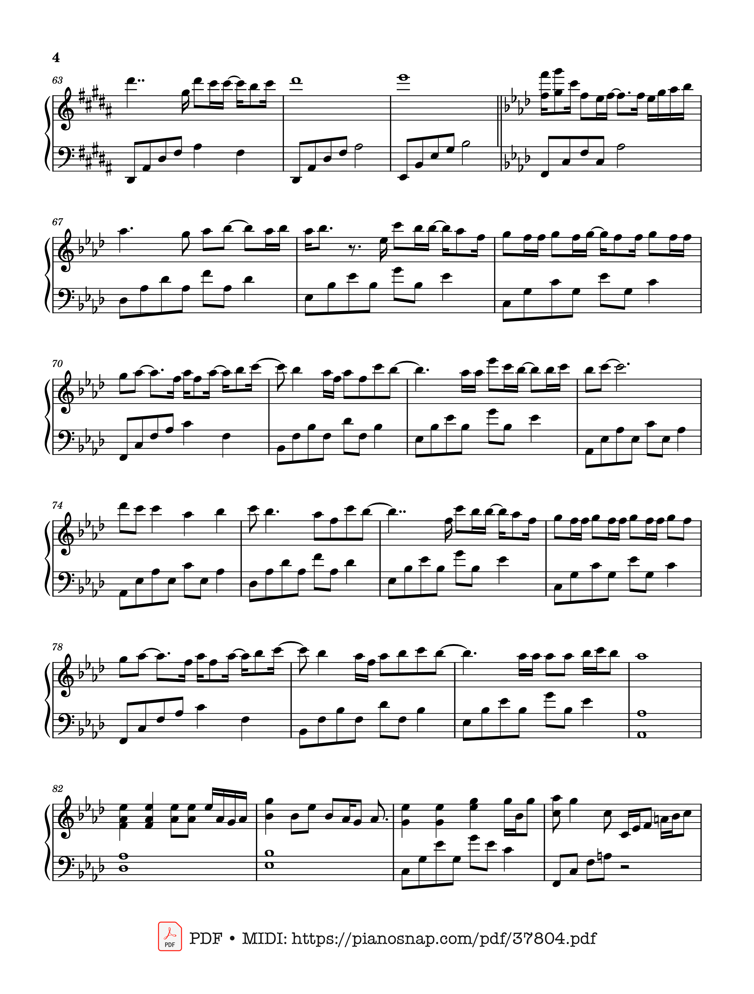 Trang 4 của Sheet nhạc PDF Piano bài hát Biển đảo và em (海屿你) - Sea Island You Piano - 马也