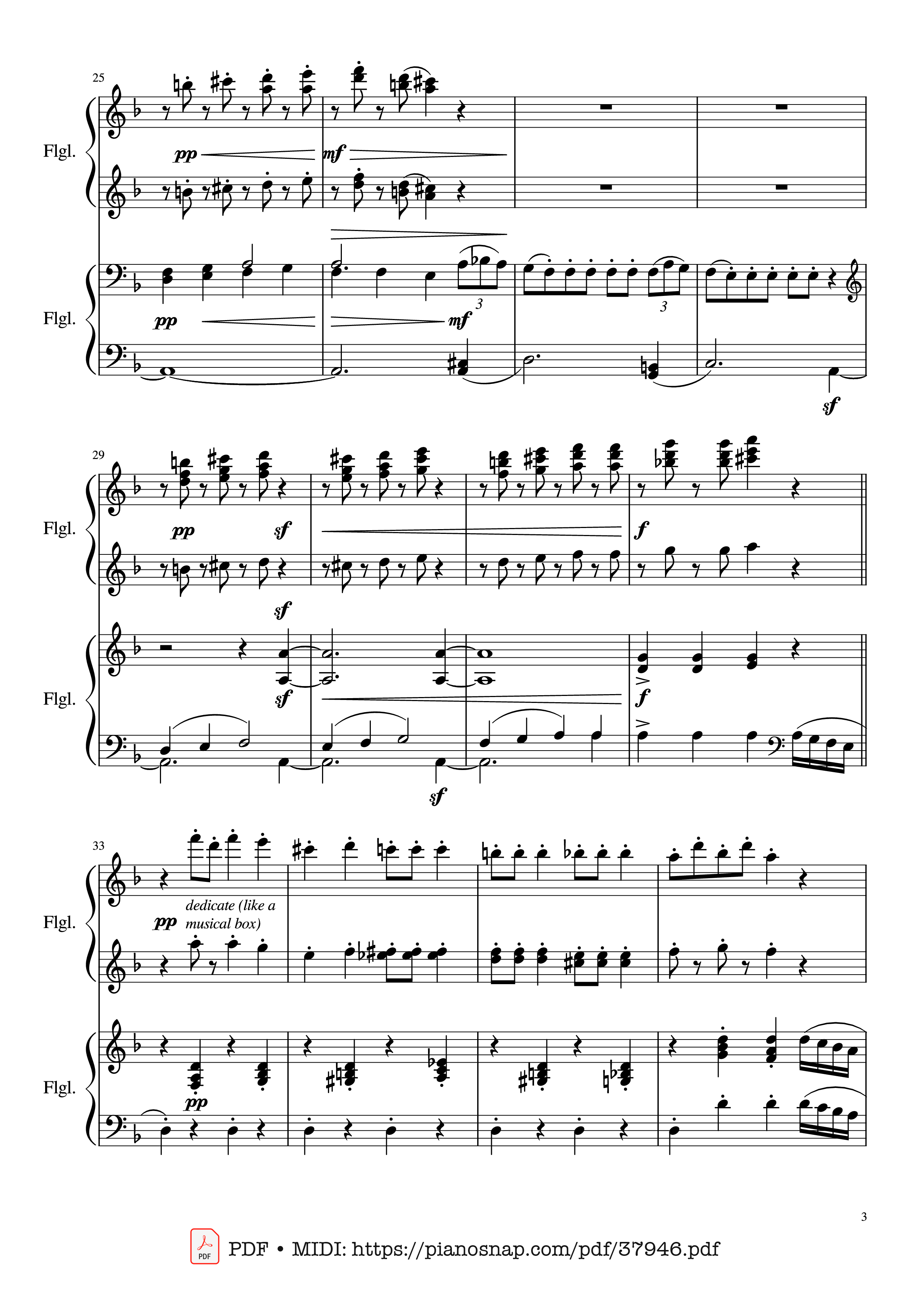 Trang 3 của Sheet nhạc PDF Piano bài hát Dance of the Sugar Plum Fairy, Piano Duet - Pyotr Ilyich Tchaikovsky