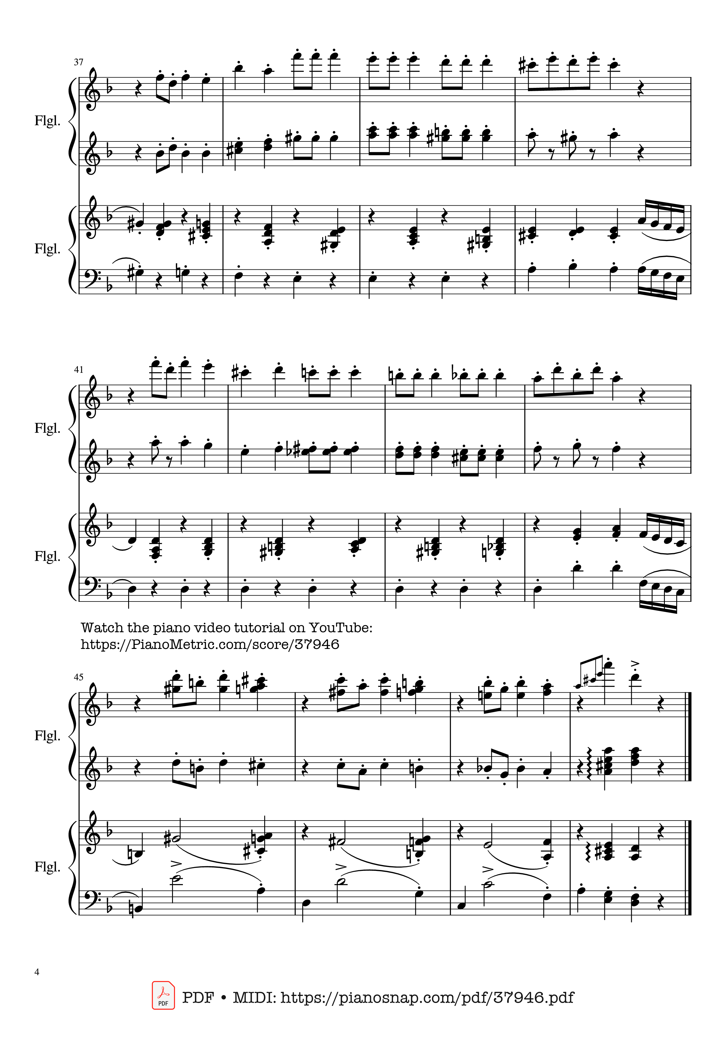 Trang 4 của Sheet nhạc PDF Piano bài hát Dance of the Sugar Plum Fairy, Piano Duet - Pyotr Ilyich Tchaikovsky