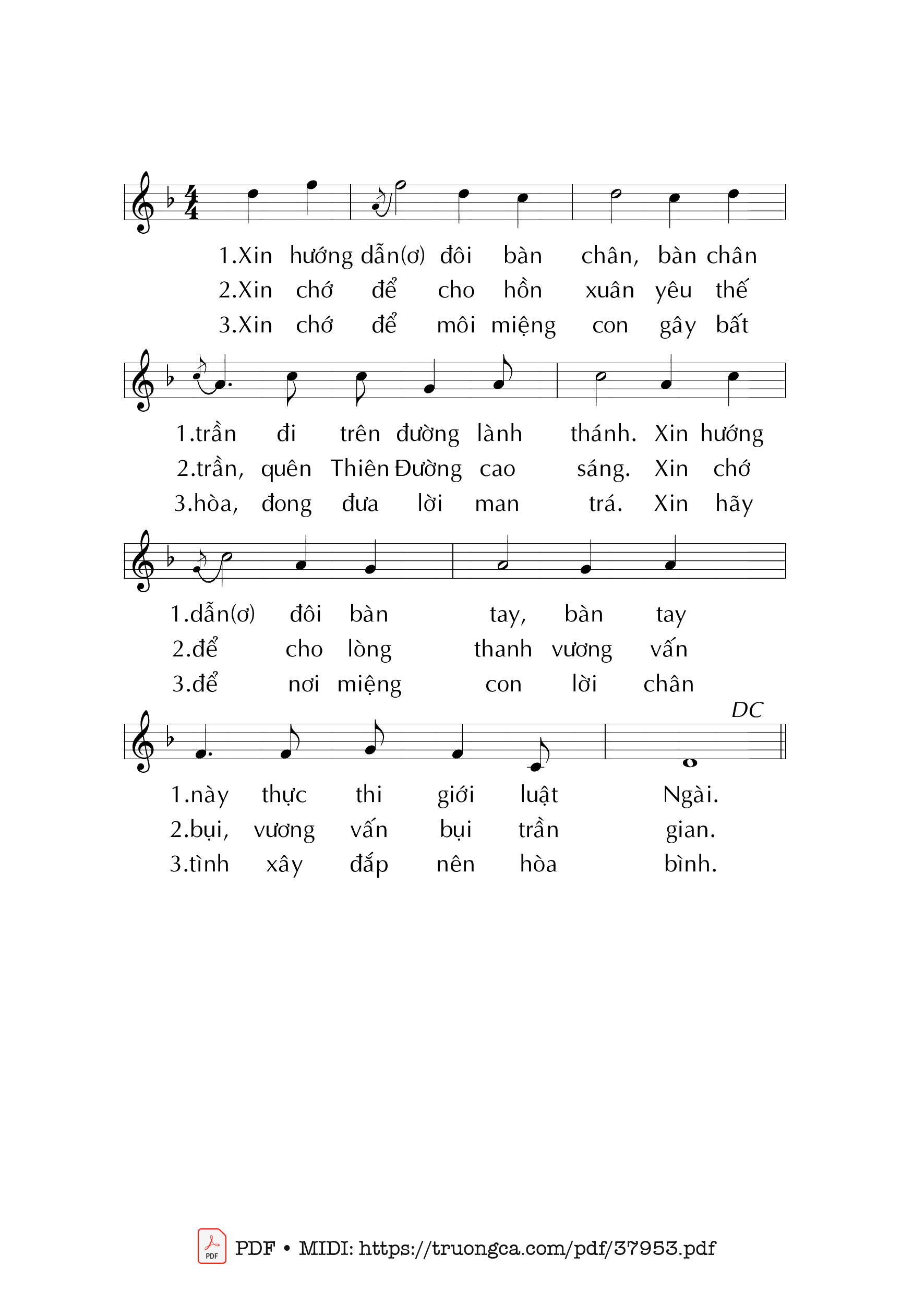 Trang 2 của Sheet nhạc PDF bài hát Đi Về Nhà Chúa - Mai Nguyên Vũ