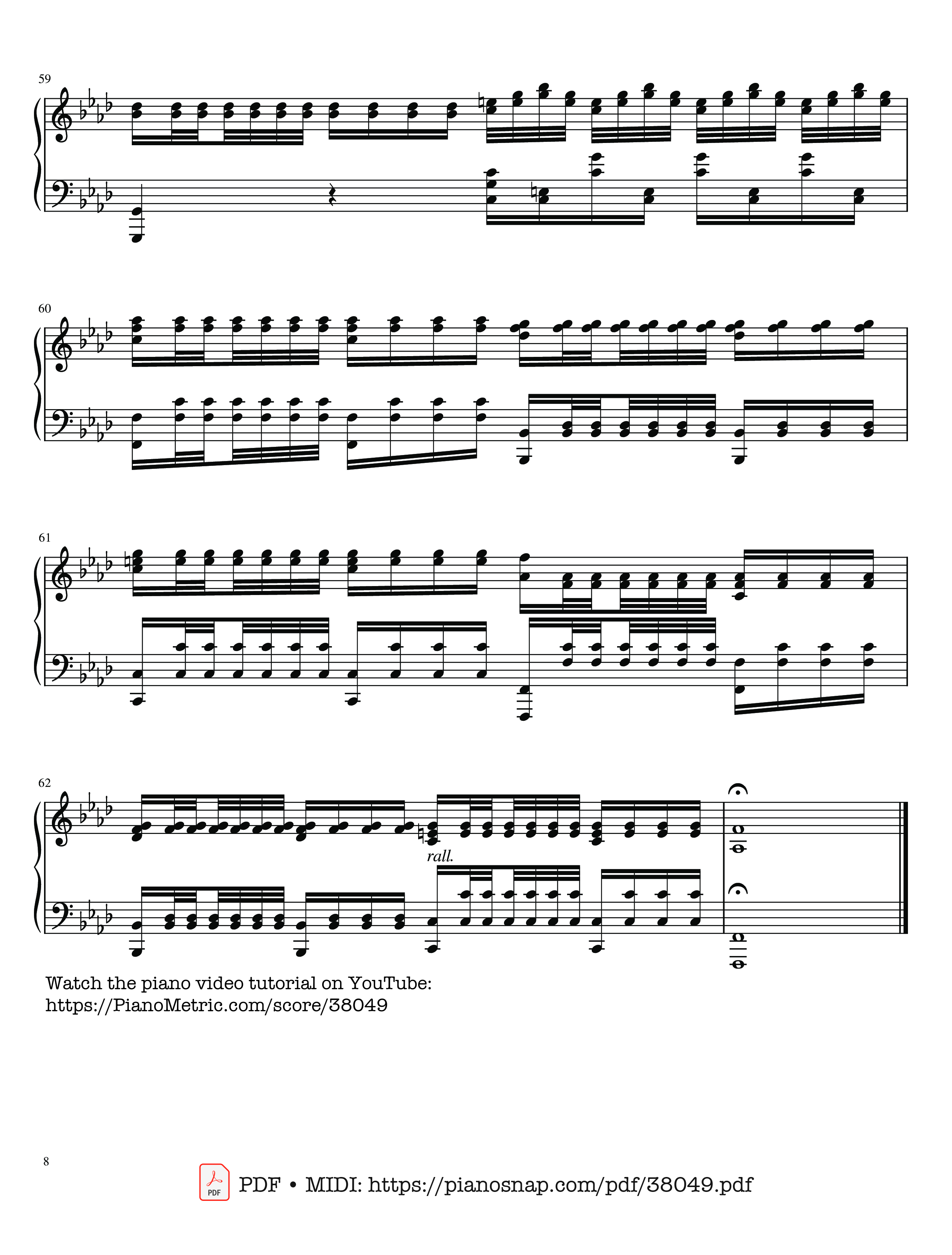 Trang 8 của Sheet nhạc PDF Piano bài hát The Four Seasons - L